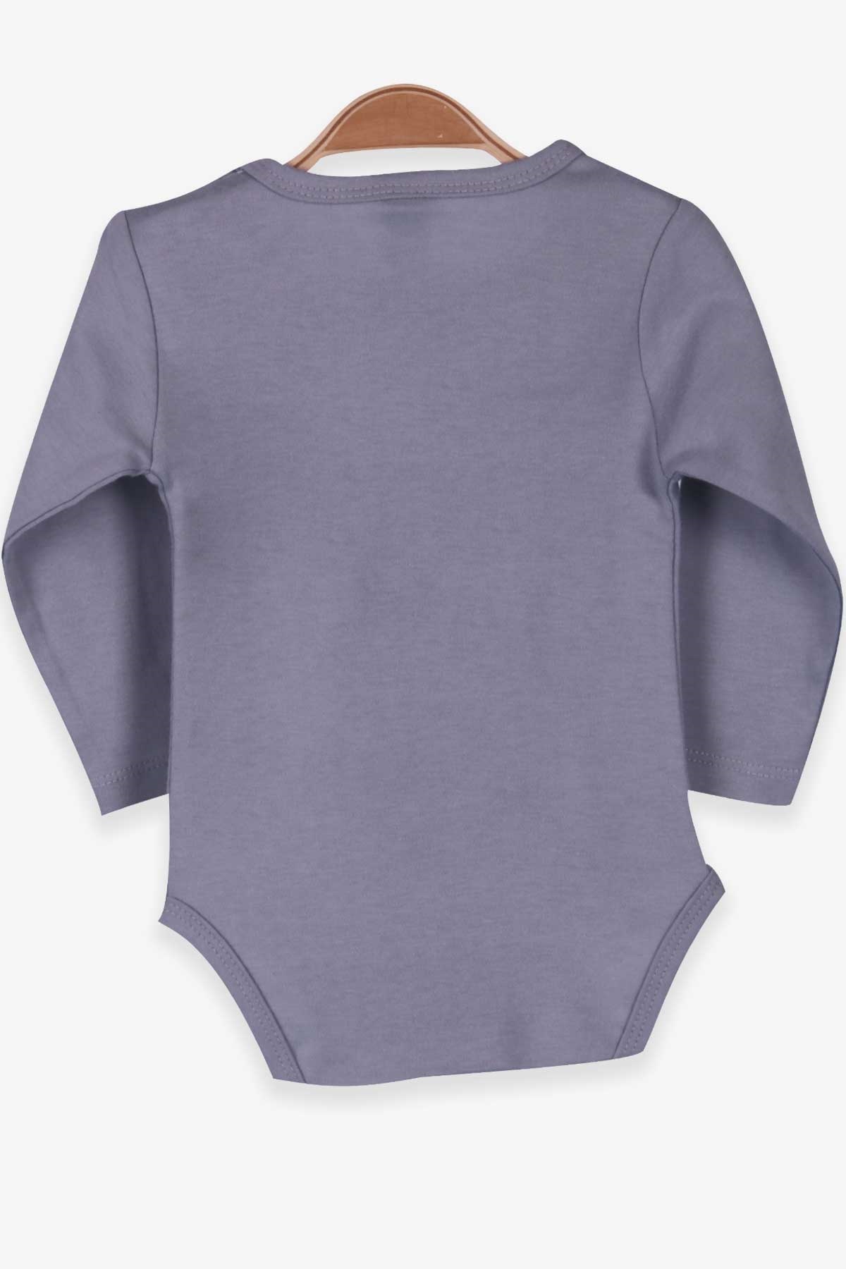 Breeze Erkek Bebek Çıtçıtlı Body Rakun Baskılı Füme (9 Ay-3 Yaş)