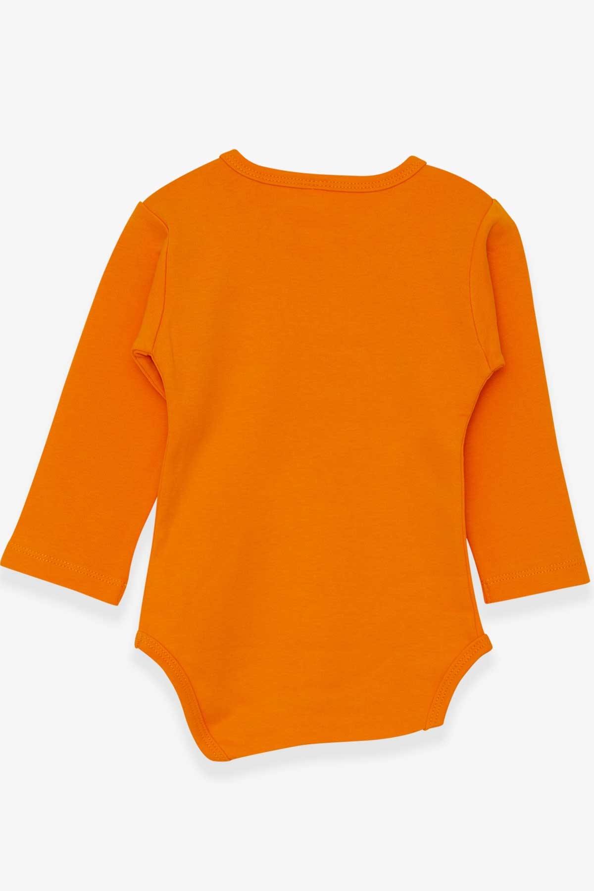 Breeze Erkek Bebek Çıtçıtlı Body Slogan Yazı Baskılı Turuncu (9 Ay-3 Yaş)
