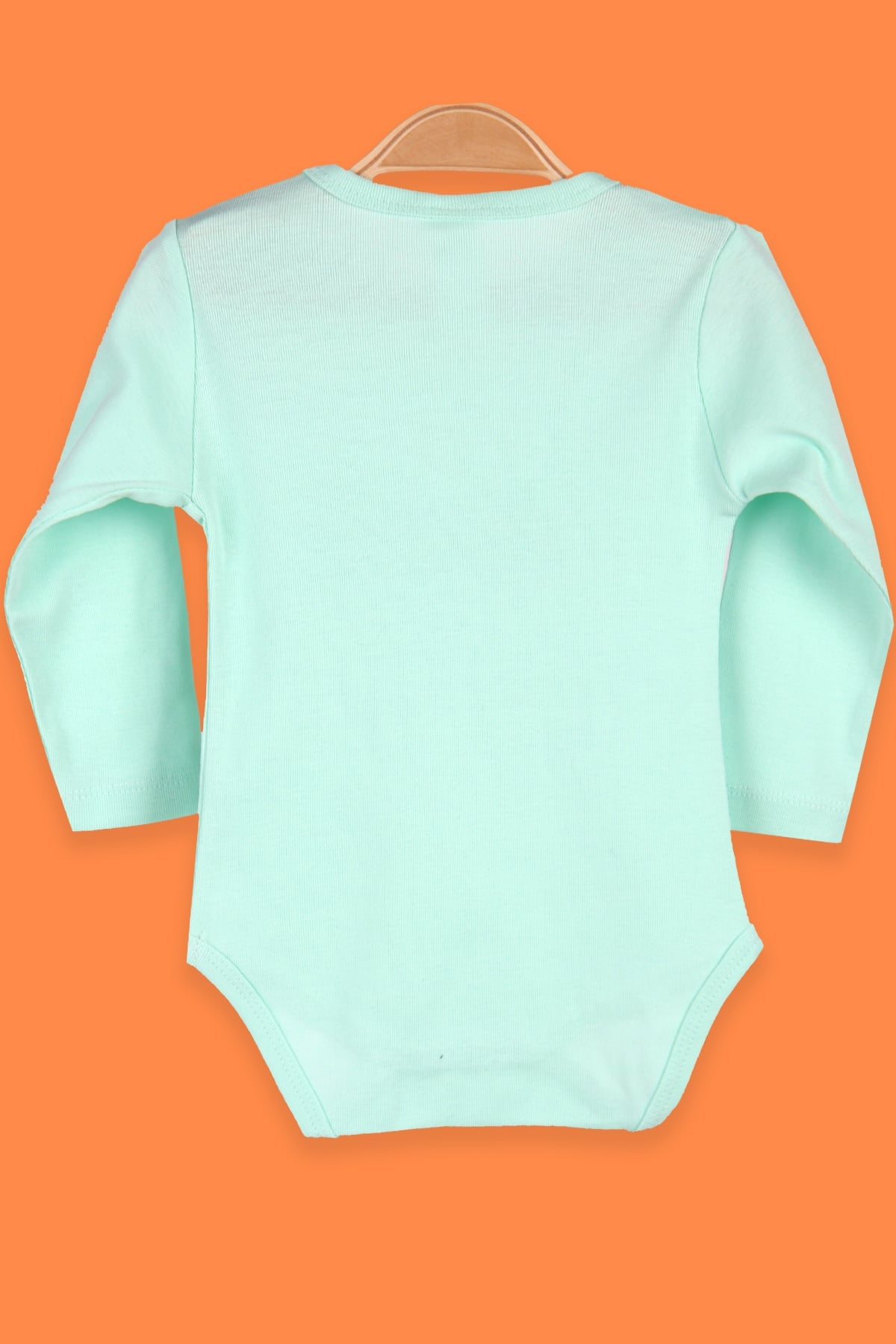 Breeze Erkek Bebek Çıtçıtlı Body Tren Baskılı Su Yeşili (9 Ay-3 Yaş)