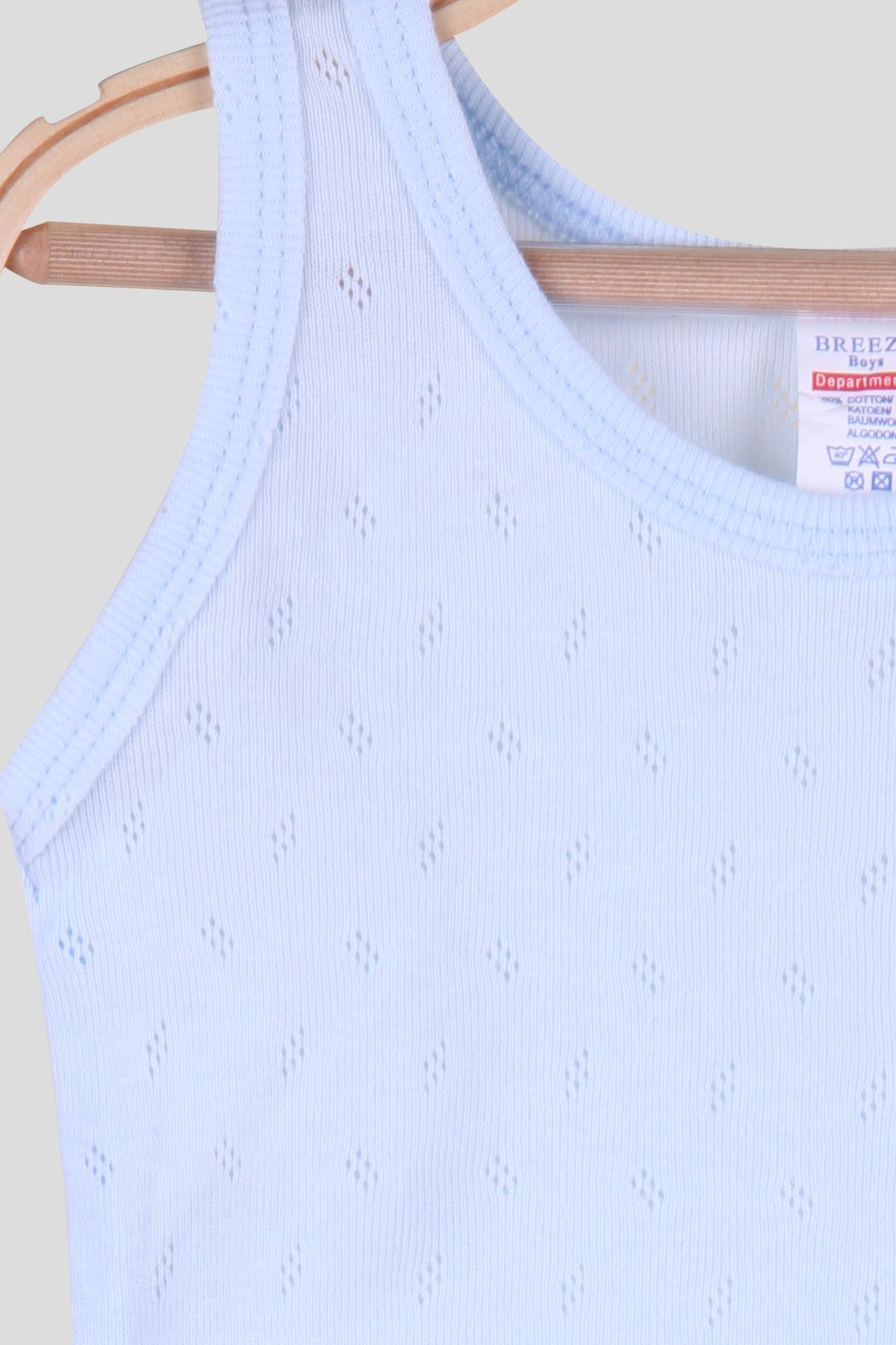 Breeze Erkek Bebek Çıtçıtlı Jakarlı Body Mavi (9 Ay-3 Yaş)