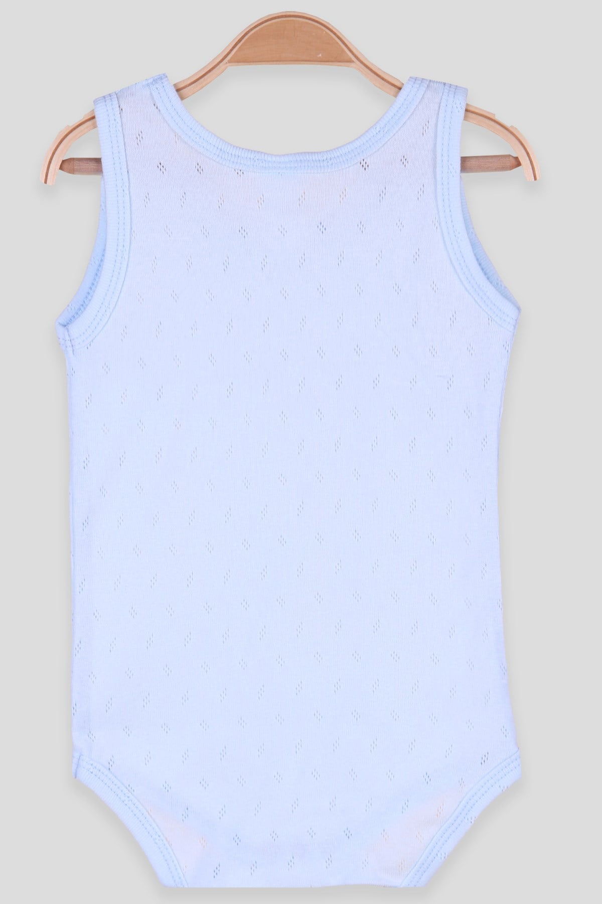 Breeze Erkek Bebek Çıtçıtlı Jakarlı Body Mavi (9 Ay-3 Yaş)