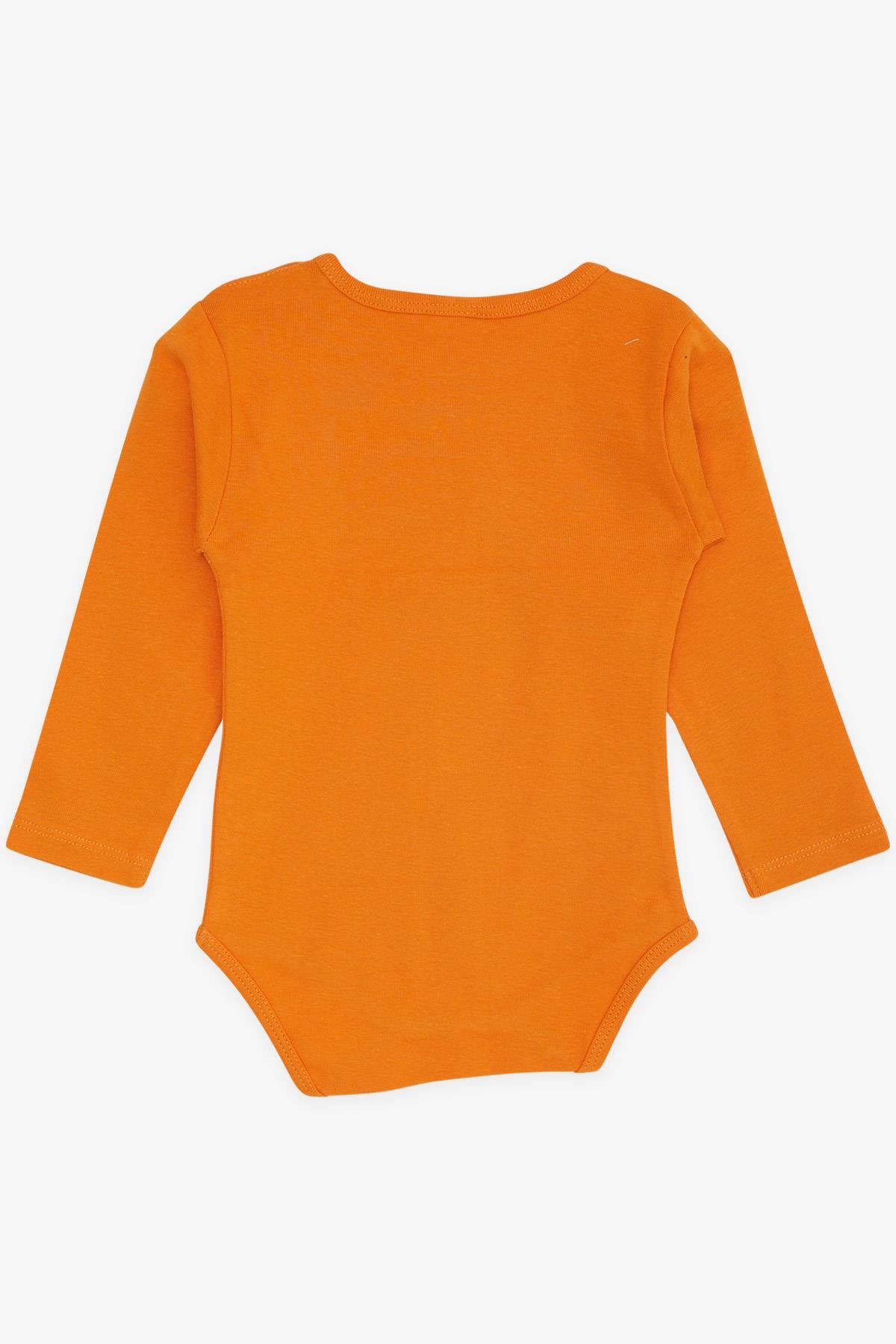 Breeze Erkek Bebek Çıtçıtlı Zıbın Body Küçük Tamirci Turuncu (9 Ay-3 Yaş)