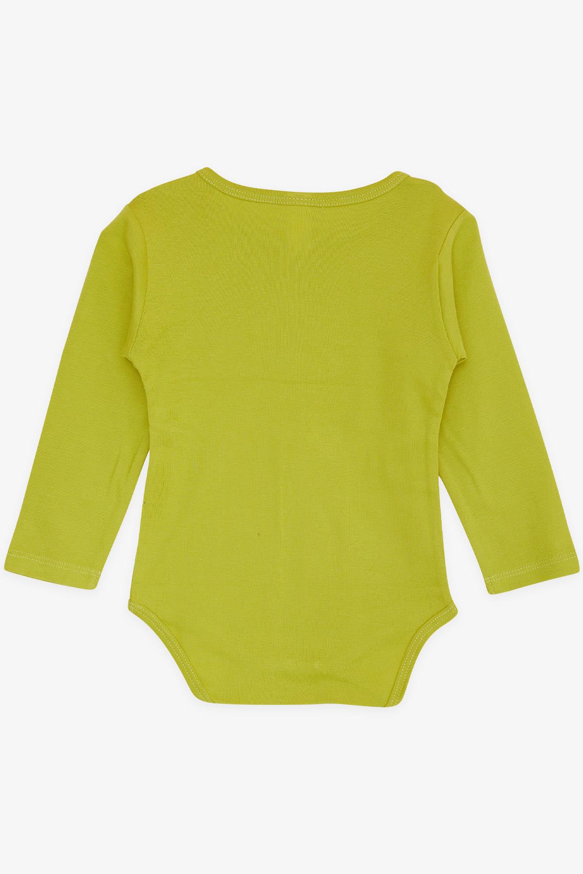 Breeze Erkek Bebek Çıtçıtlı Zıbın Body Küçük Tamirci Fıstık Yeşili (9 Ay-3 Yaş)