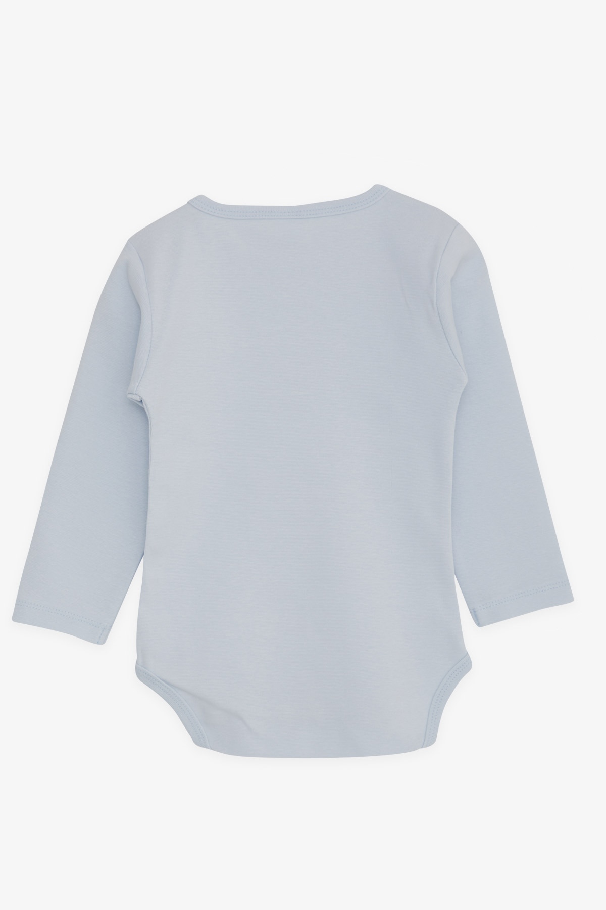 Breeze Erkek Bebek Çıtçıtlı Zıbın Body Papyonlu Ayıcık Baskılı Açık Mavi (9 Ay-3 Yaş)