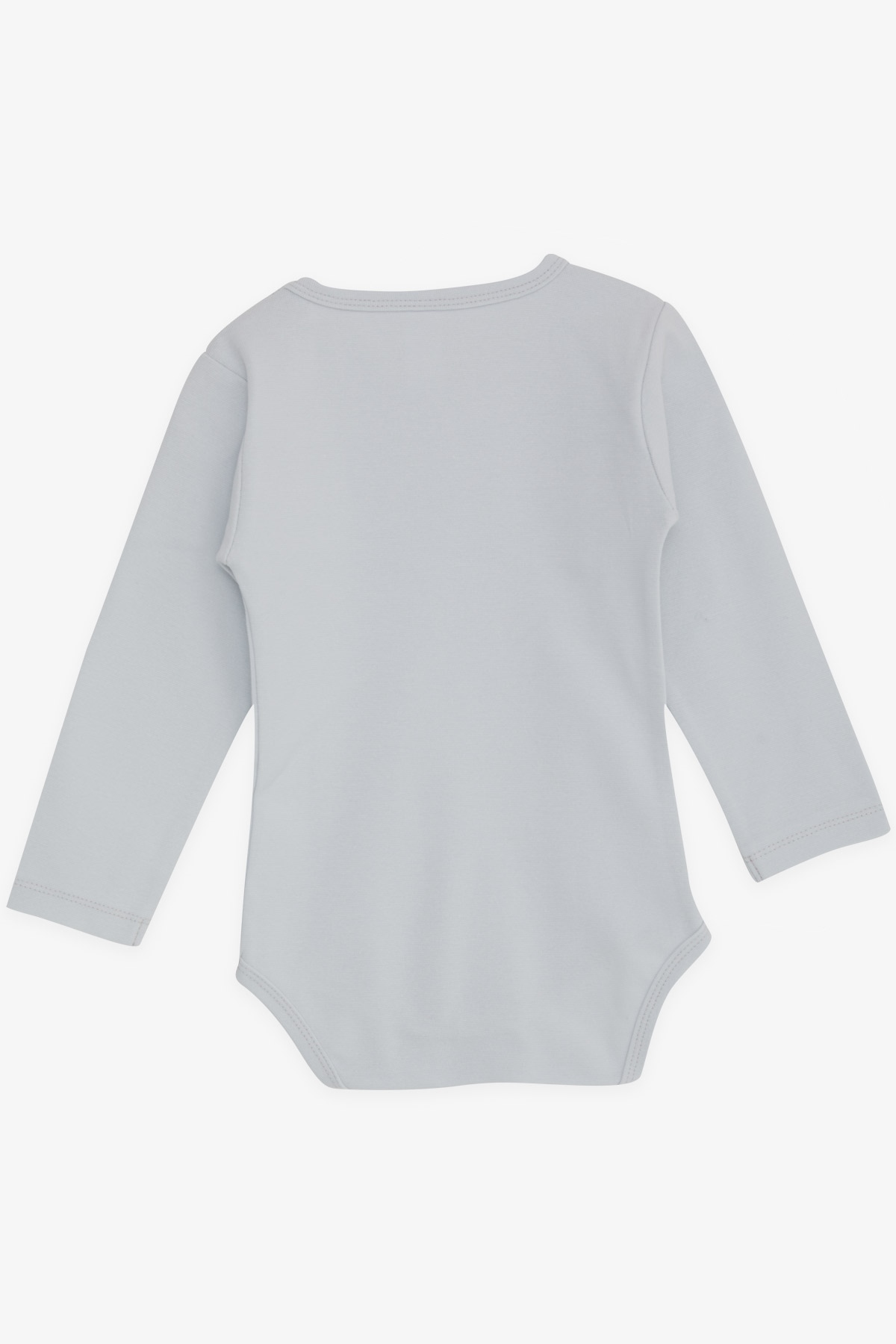 Breeze Erkek Bebek Çıtçıtlı Zıbın Body Yazı Baskılı Gri (9 Ay-3 Yaş)
