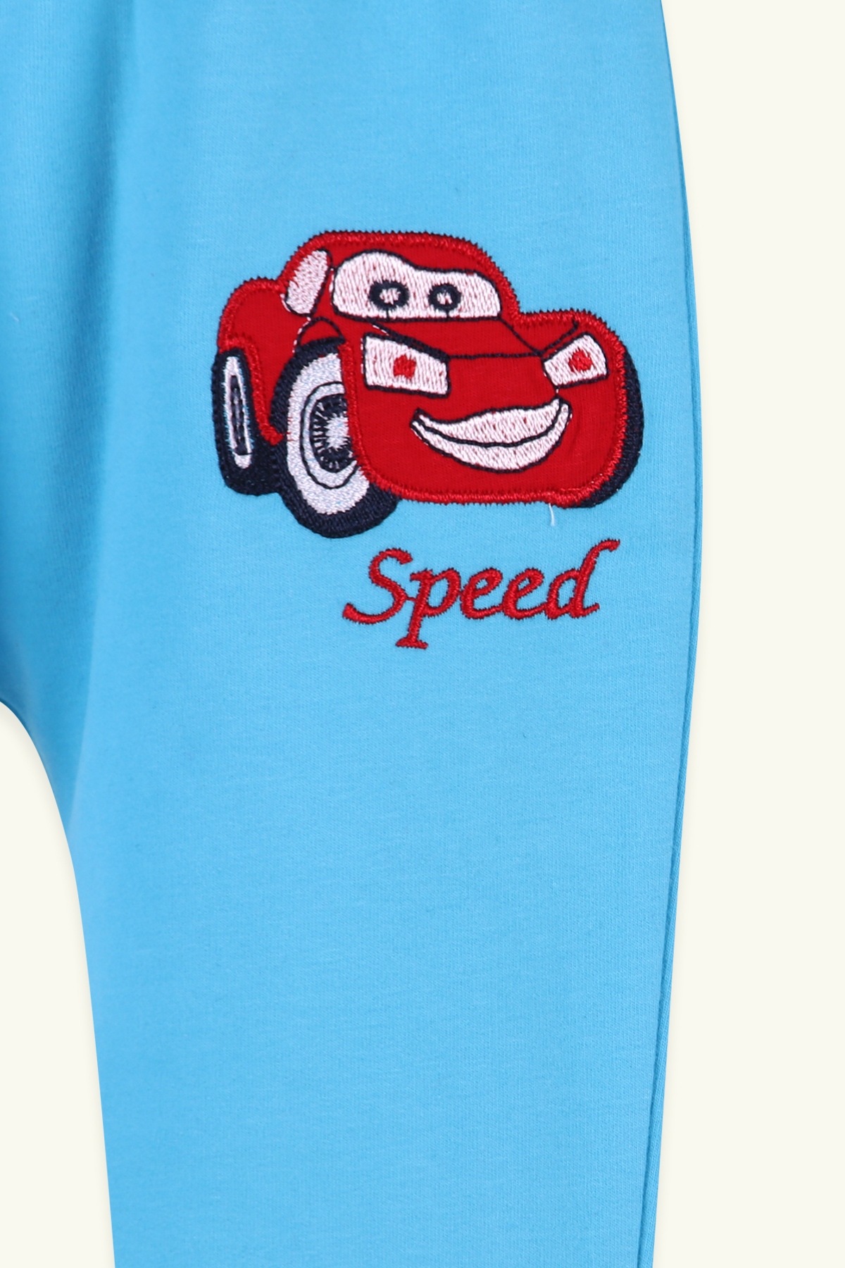 Breeze Erkek Bebek Eşofman Altı Arabalı Açık Mavi (9 Ay-3 Yaş)