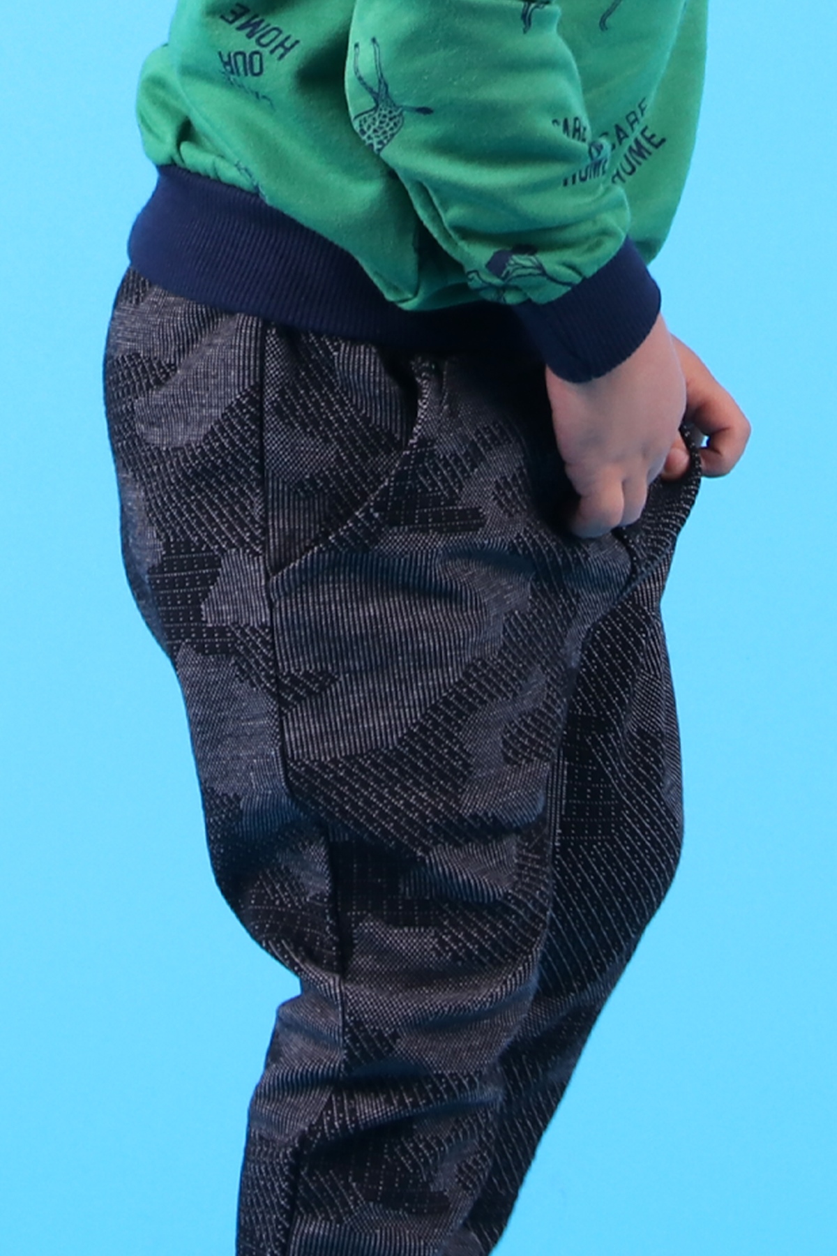 Breeze Erkek Bebek Eşofman Altı Armalı Siyah (9 Ay-3 Yaş)