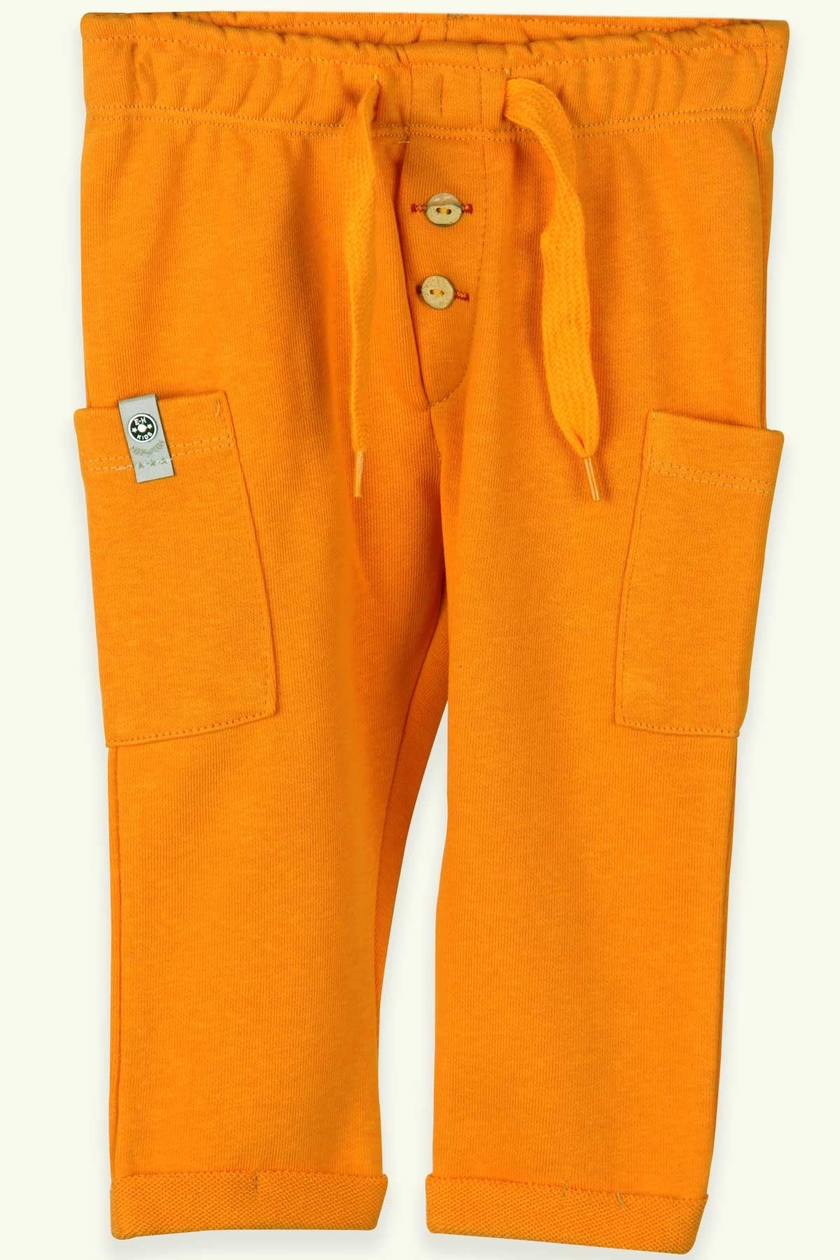 Breeze Erkek Bebek Eşofman Altı Basic Cepli Hardal Sarı (9 Ay-3 Yaş)