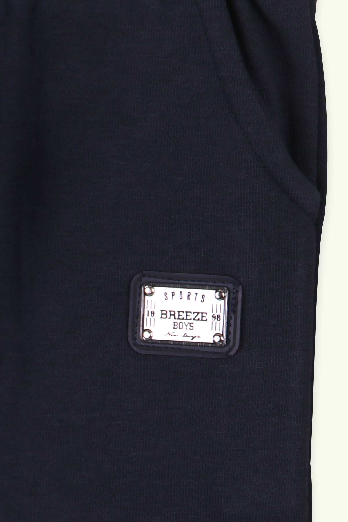 Breeze Erkek Bebek Eşofman Altı Basic Armalı İndigo (9 Ay-3 Yaş)