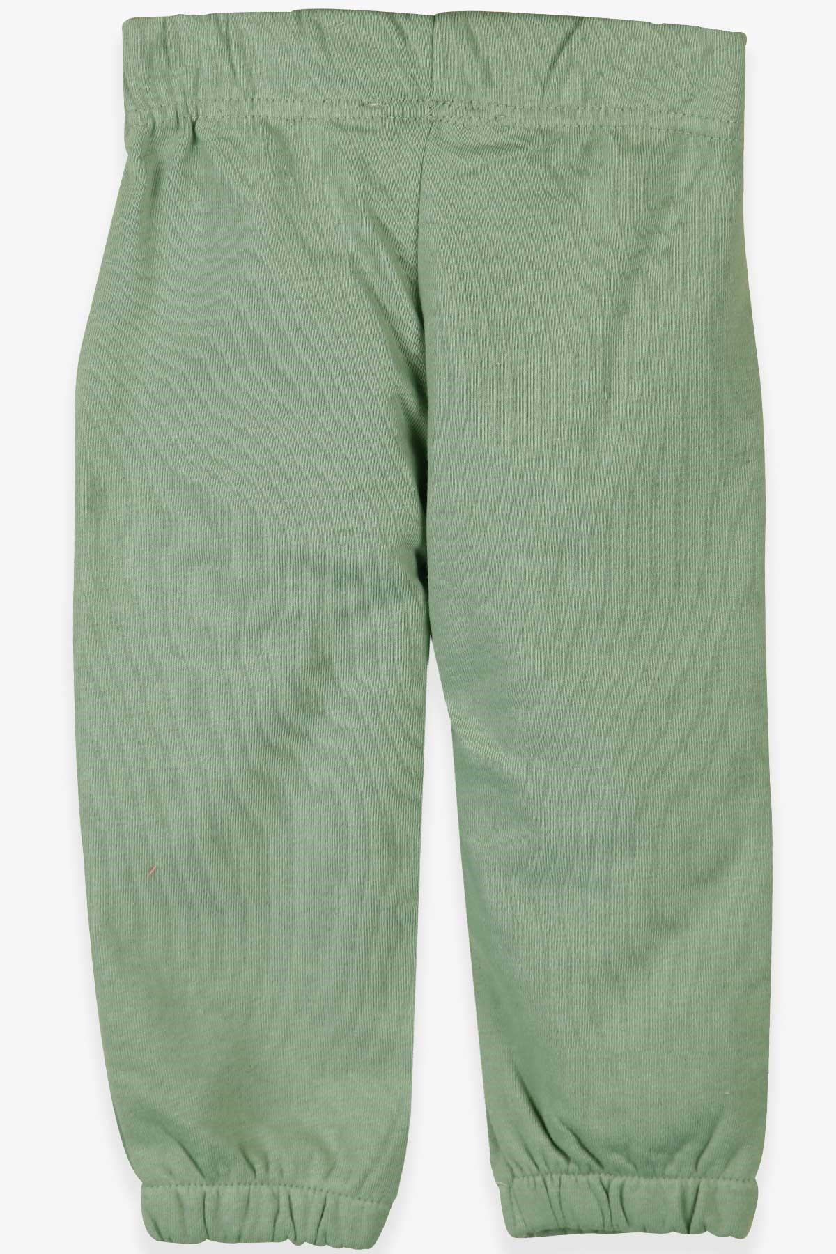 Breeze Erkek Bebek Eşofman Altı Basic Armalı Su Yeşili (9 Ay-1 Yaş)