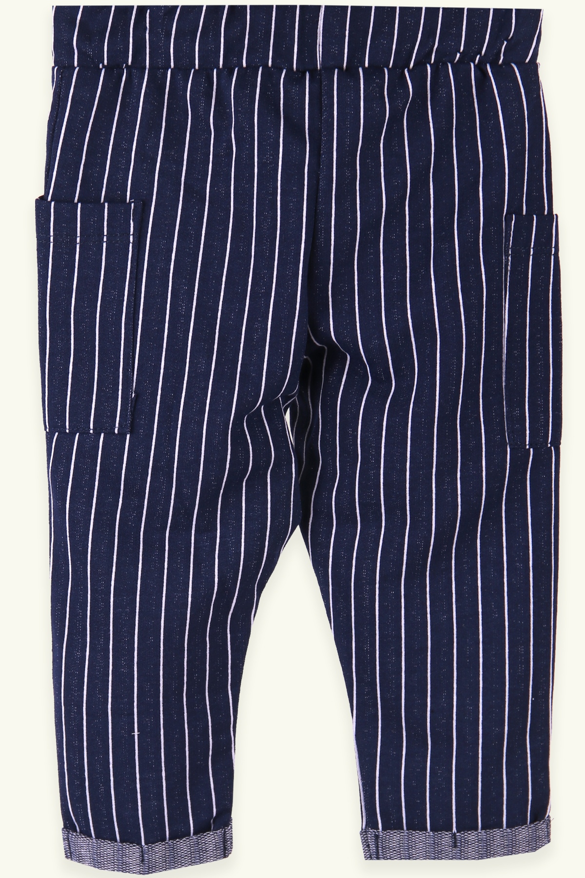 Breeze Erkek Bebek Eşofman Altı Cepli Çizgili Lacivert (9 Ay-3 Yaş)