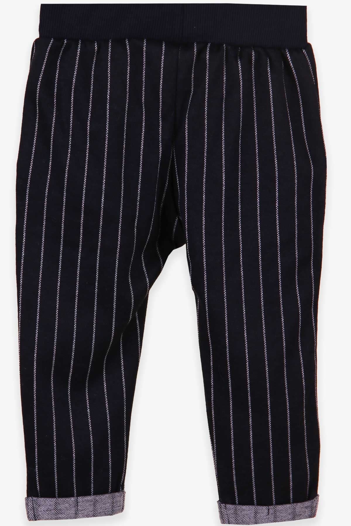 Breeze Erkek Bebek Eşofman Altı Çizgili Cepli Armalı Lacivert (9 Ay-3 Yaş)