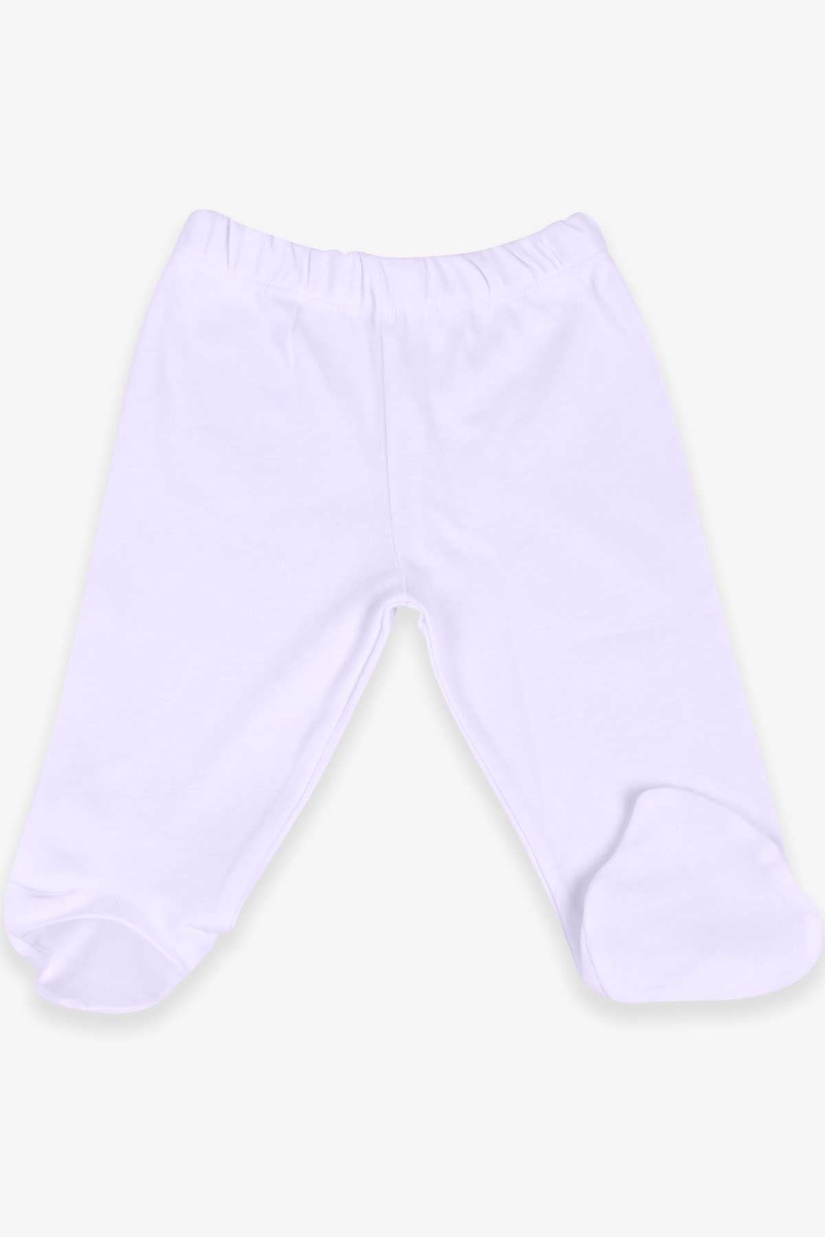 Breeze Erkek Bebek Eşofman Altı Patikli Basic Ekru (0-3 Ay)