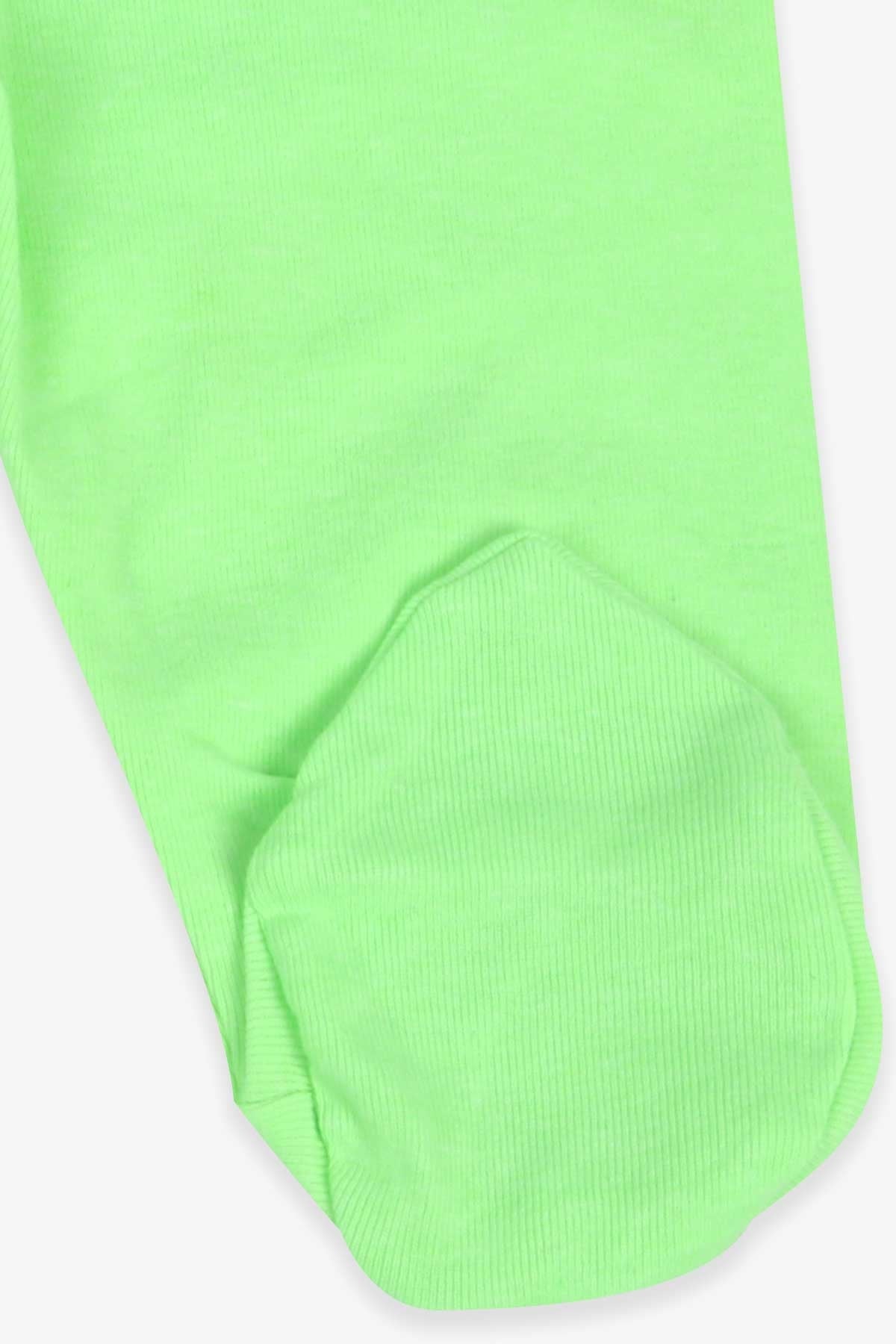 Breeze Erkek Bebek Eşofman Altı Patikli Basic Neon Yeşil (0-3 Ay)