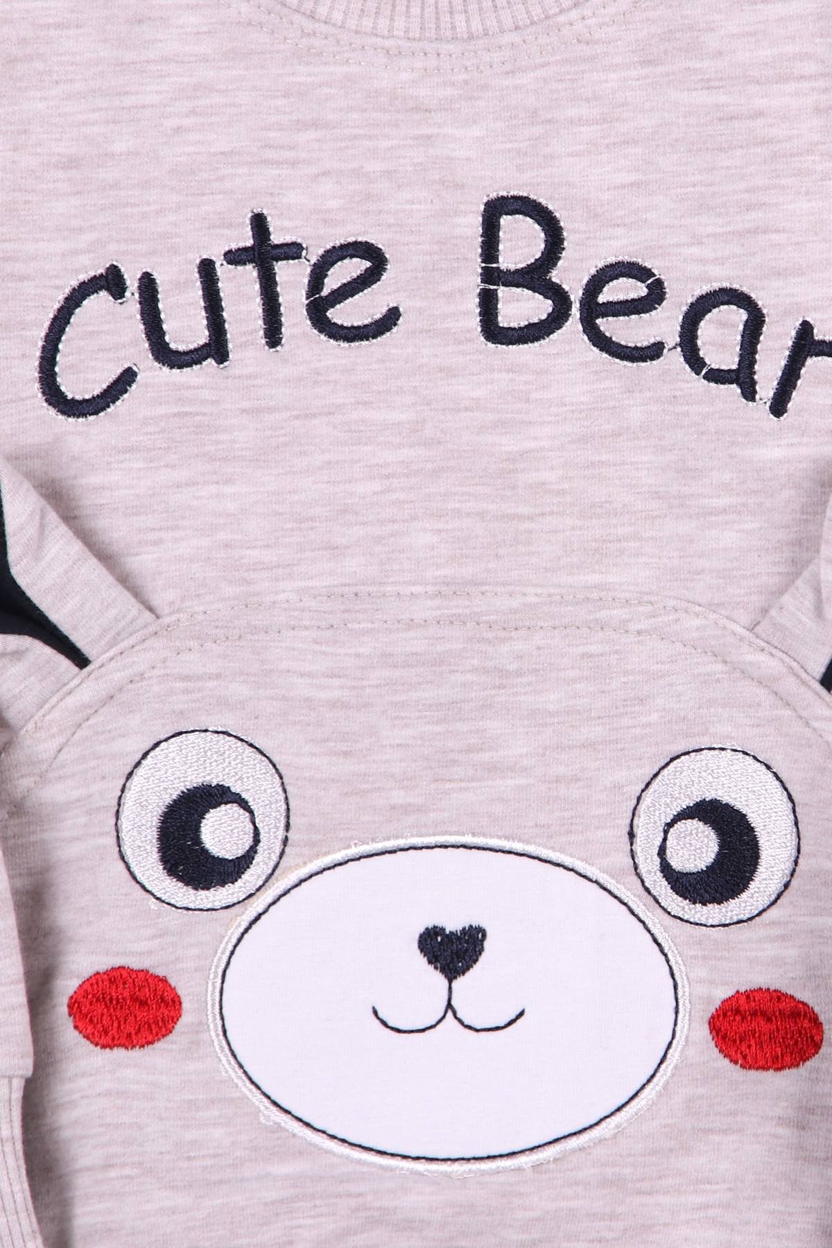 Breeze Erkek Bebek Eşofman Takımı Ayıcıklı Bej (9 Ay-3 Yaş)