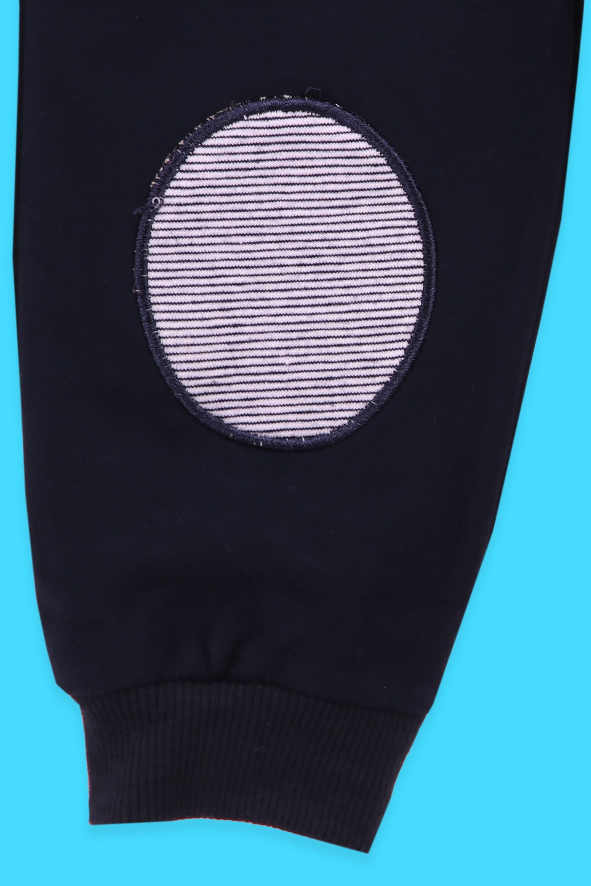 Breeze Erkek Bebek Eşofman Takımı Ayıcıklı Çizgili Lacivert (9 Ay-3 Yaş)