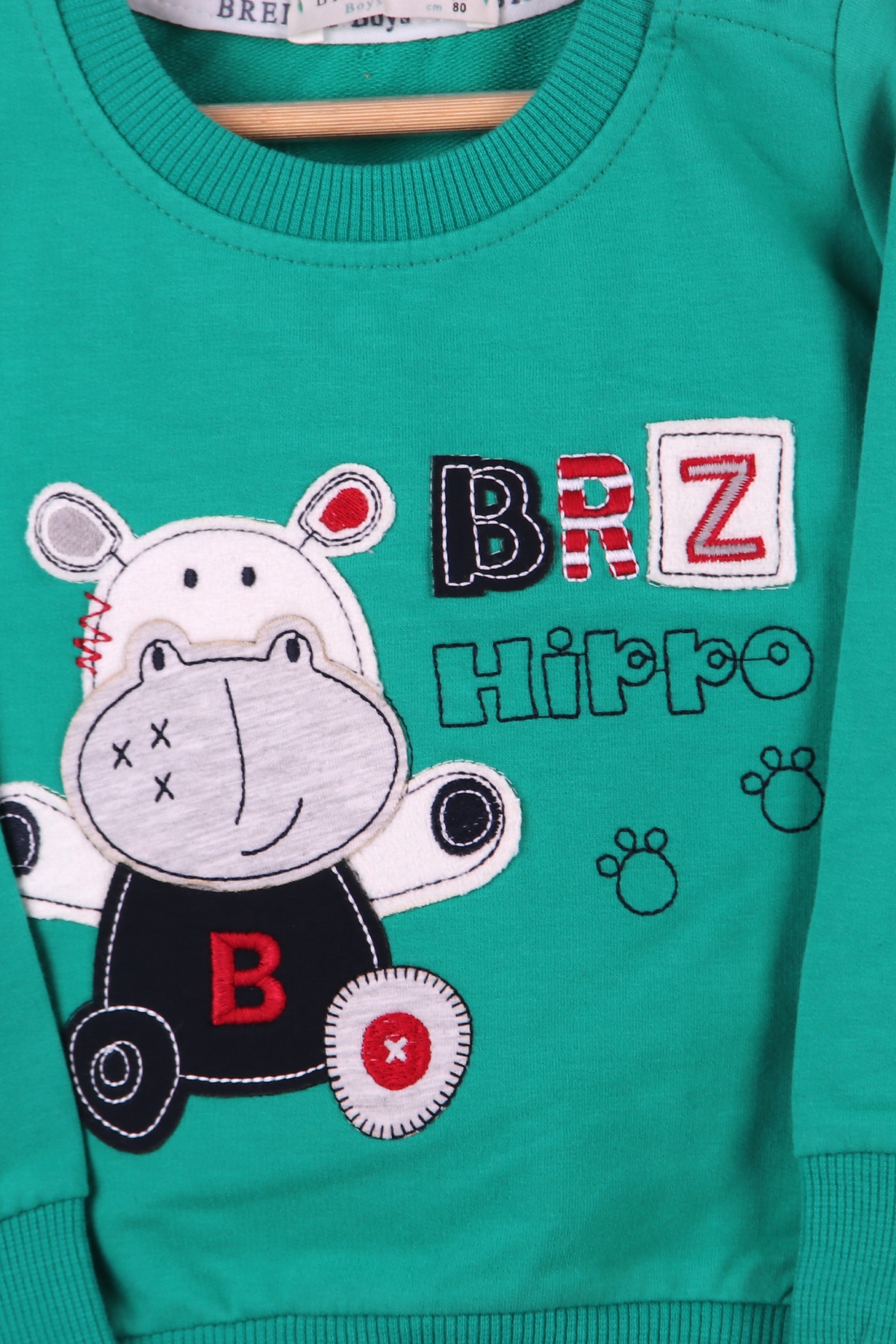 Breeze Erkek Bebek Eşofman Takımı Hippolu Yeşil (6-18 Ay)