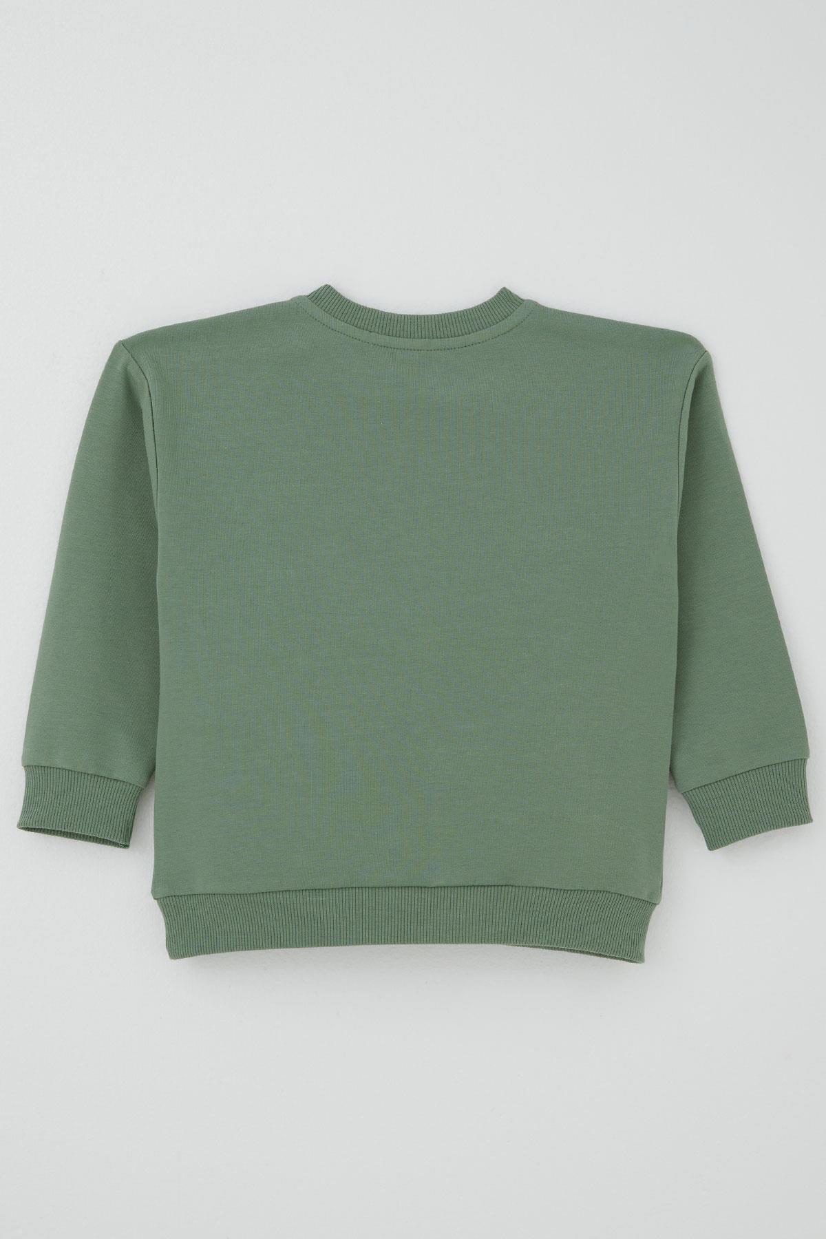 Breeze Erkek Bebek Eşofman Takımı Kaykay Zamanı Mint Yeşili (9 Ay-3 Yaş)