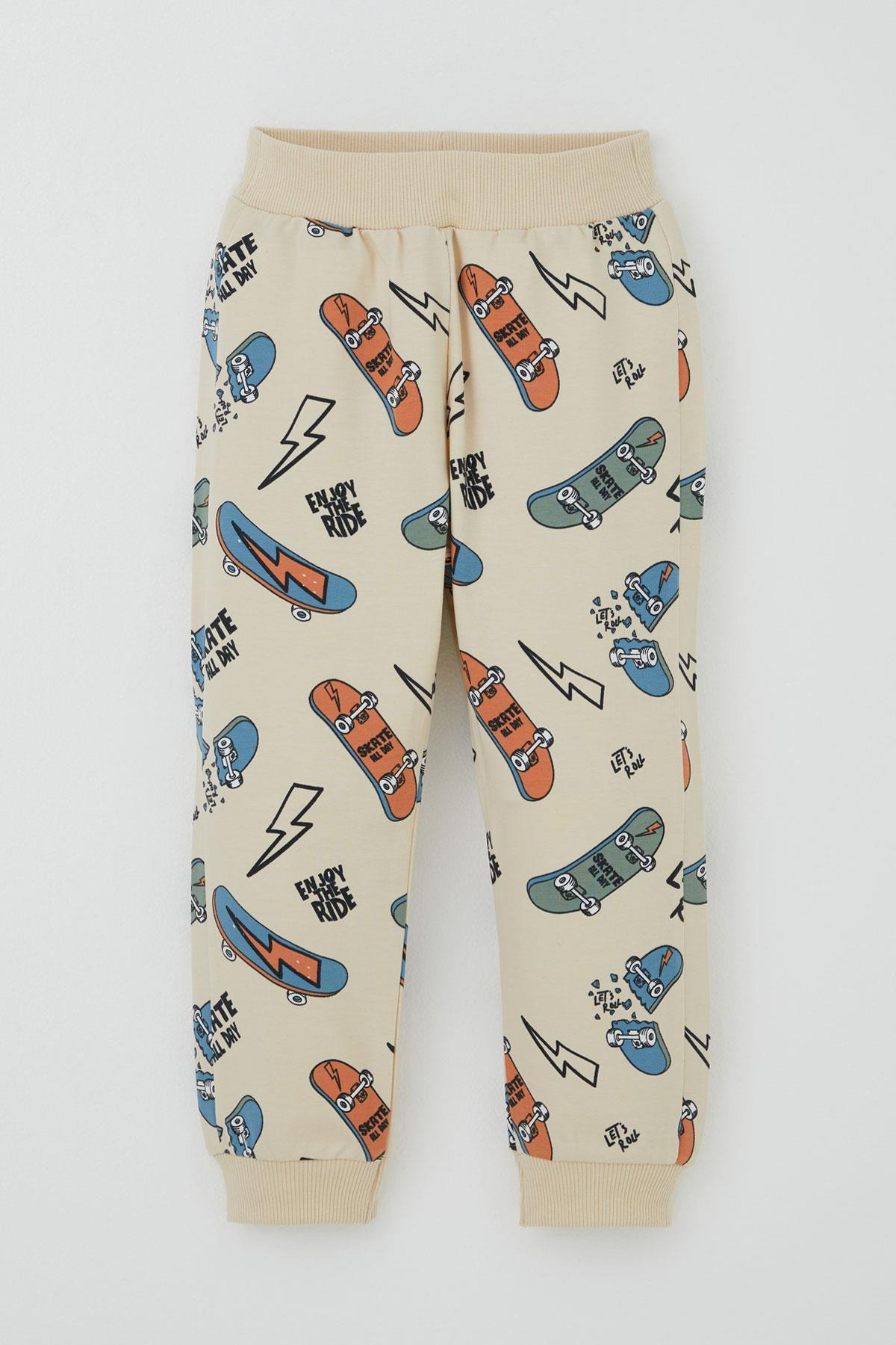 Breeze Erkek Bebek Eşofman Takımı Kaykay Zamanı Lacivert (9 Ay-3 Yaş)