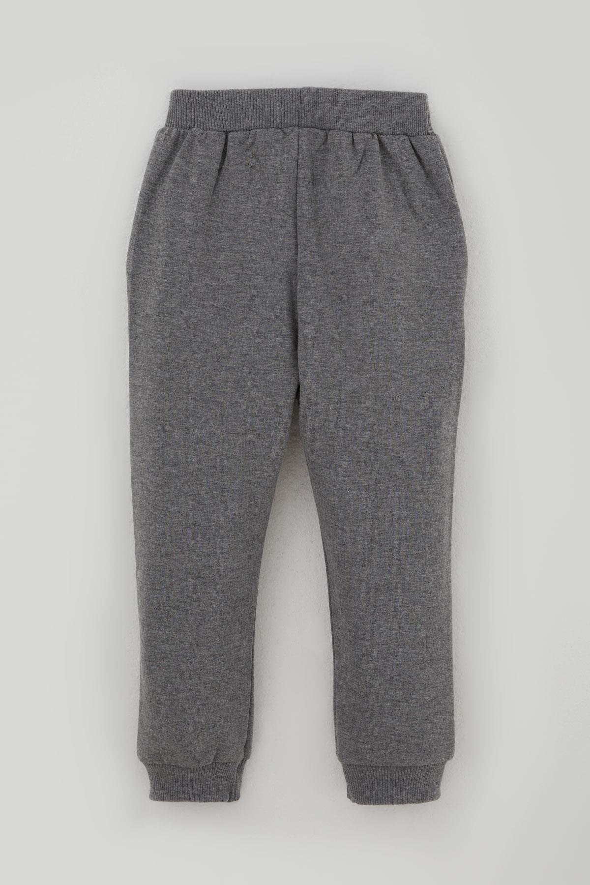 Breeze Erkek Bebek Eşofman Takımı Kulaklıklı Köpekçik Nakışlı Beyaz (9 Ay-2 Yaş)