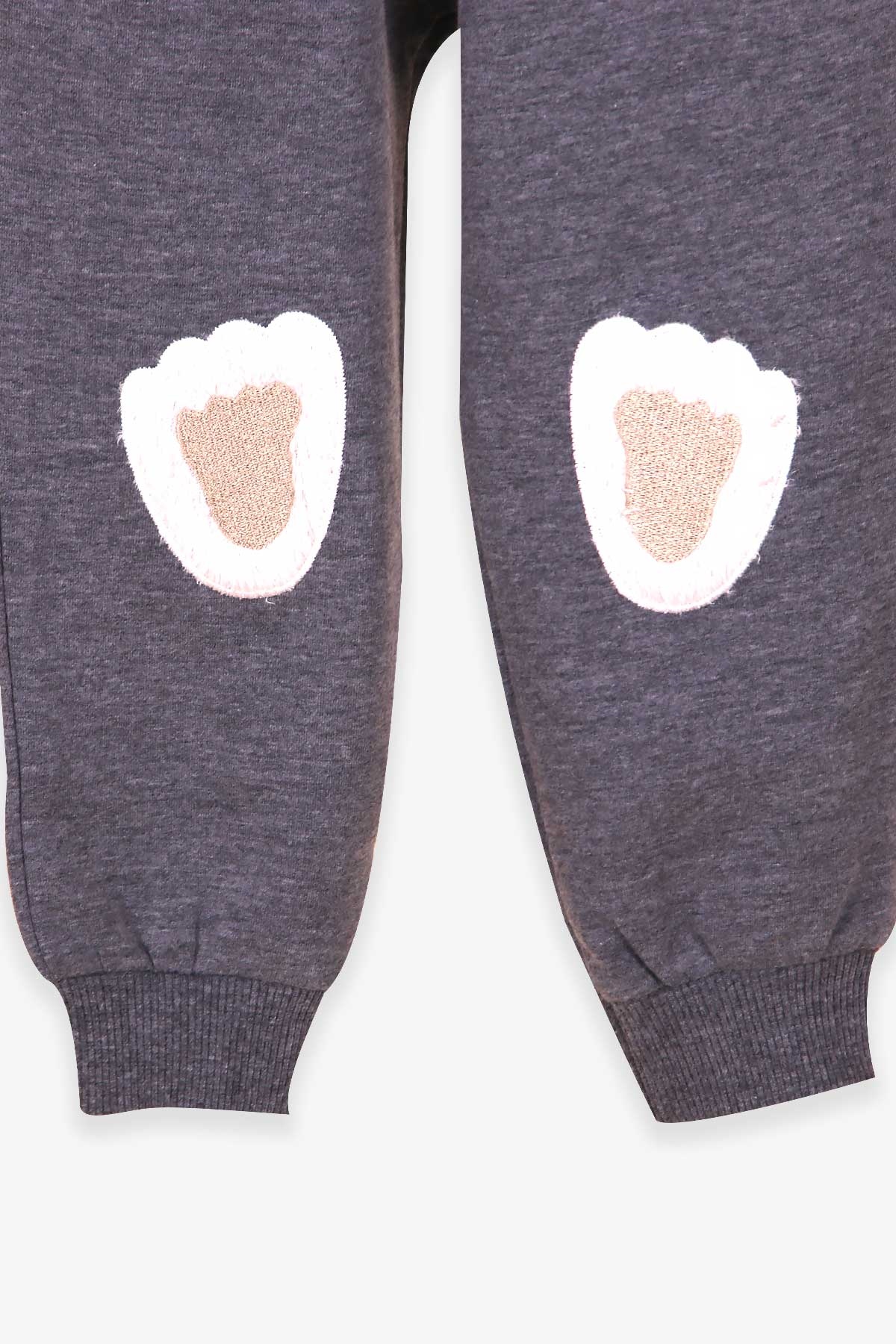 Breeze Erkek Bebek Eşofman Takımı Peluş Ayıcıklı Bordo (1-4 Yaş)