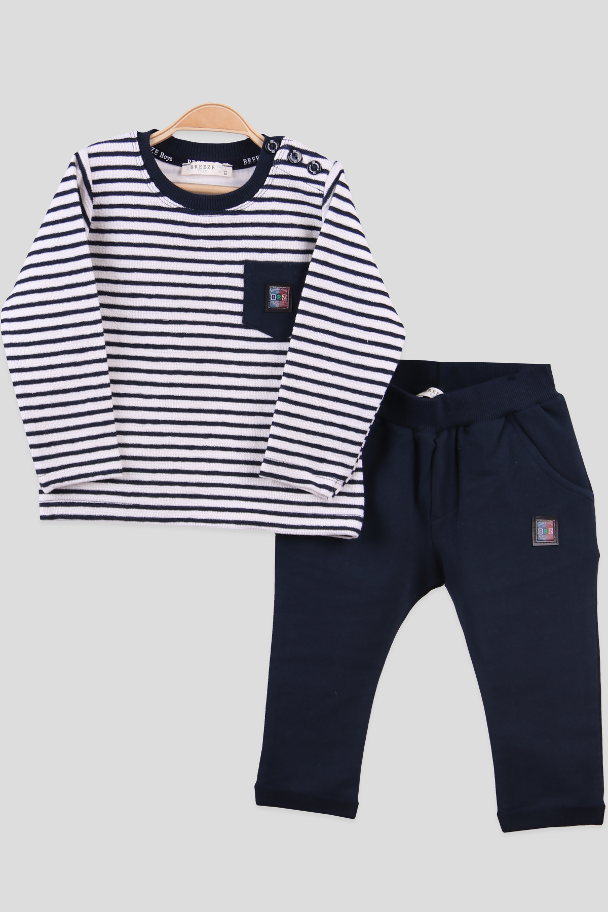 Breeze Erkek Bebek Eşofman Takımı Siyah (6 Ay-2 Yaş)