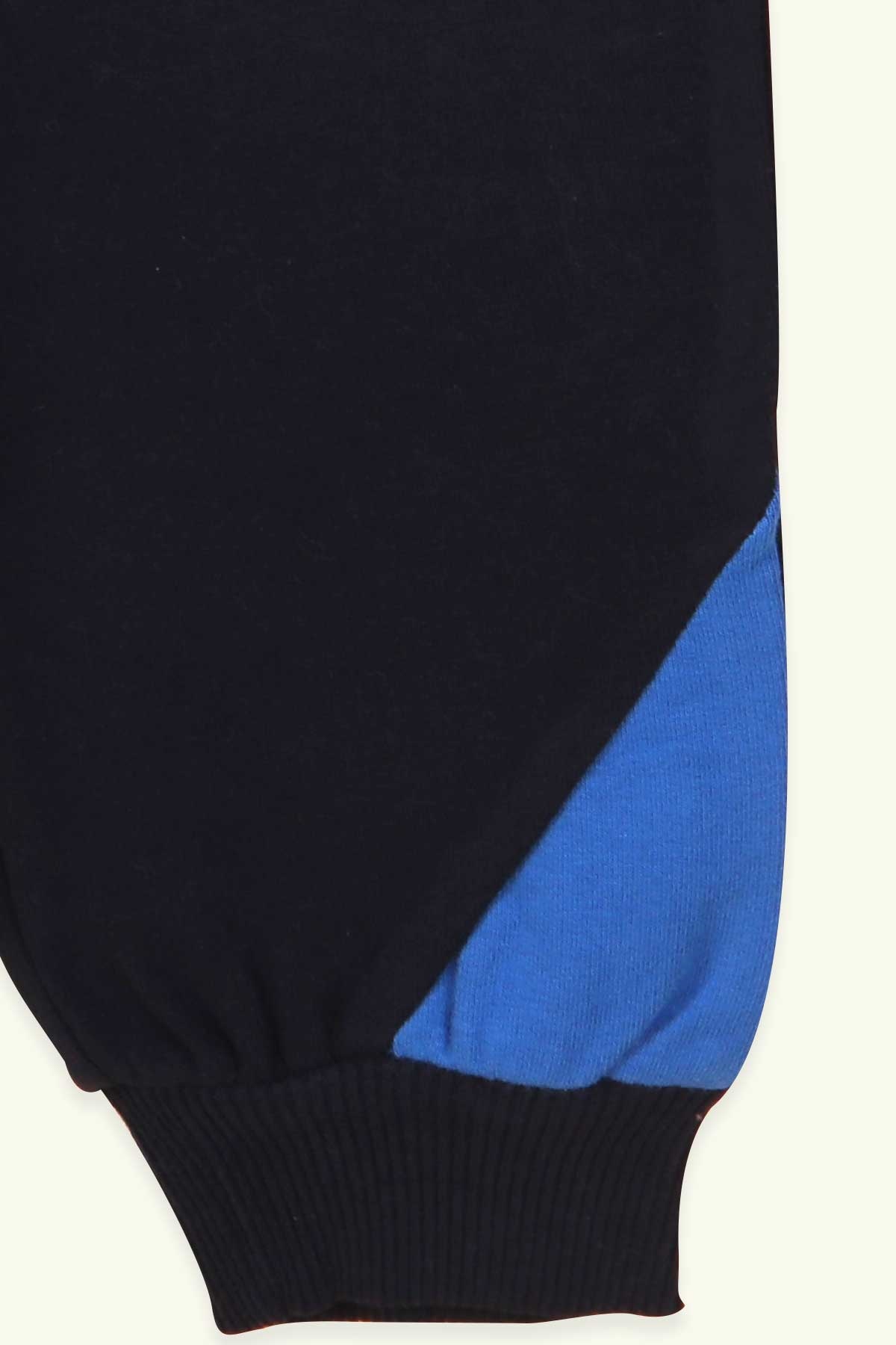 Breeze Erkek Bebek Eşofman Takımı Tavşanlı Ayıcıklı Mavi (1-4 Yaş)