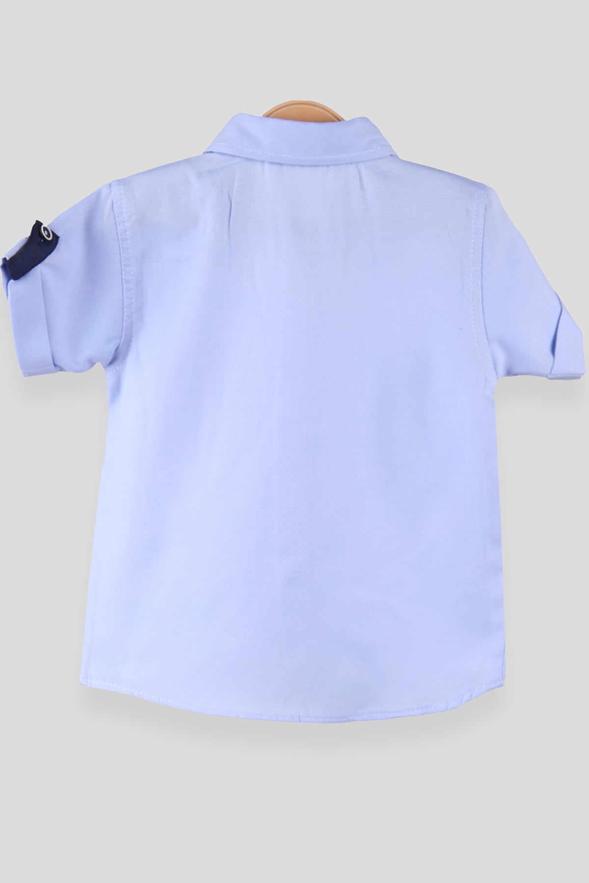 Breeze Erkek Bebek Gömlek Papyonlu Çapalı Mavi (6 Ay-3 Yaş)