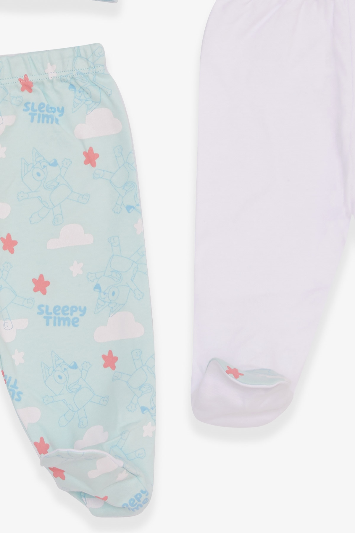 Breeze Erkek Bebek Hastane Çıkışı 3 lü Köpekcik Desenli Açık Mavi (0-3 Ay-4 Ay)