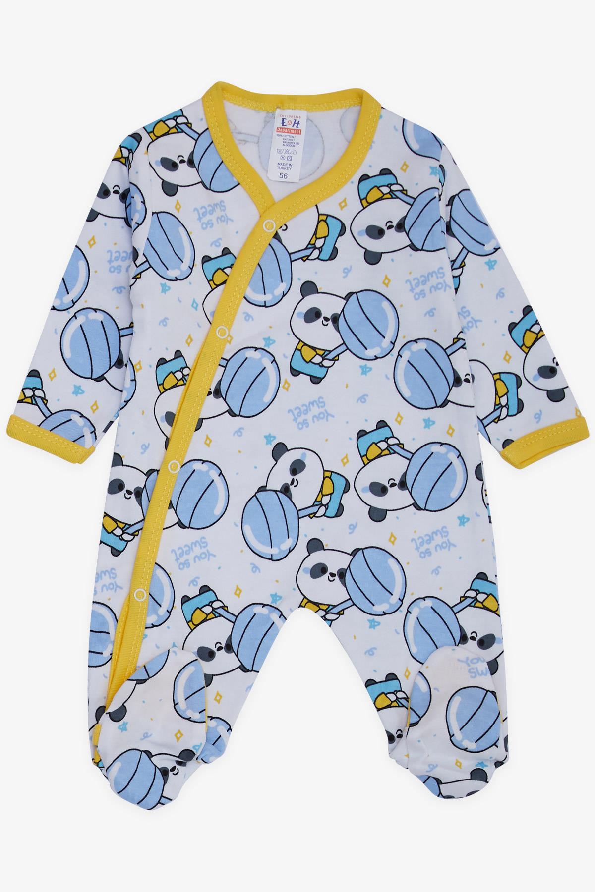 Breeze Erkek Bebek Hastane Çıkışı 8 li Sevimli Şekerci Panda Beyaz (0-3 Ay)
