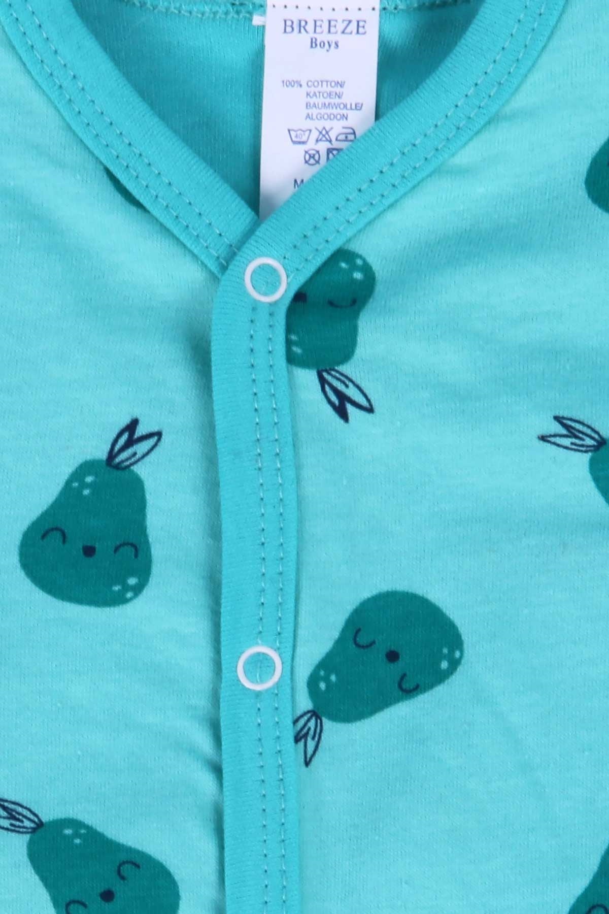 Breeze Erkek Bebek Hastane Çıkışı 8 li Armutlu Mint Yeşili (0-3 Ay)