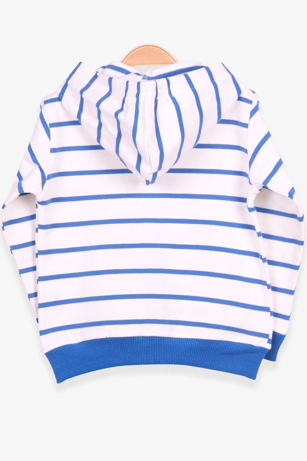 Breeze Erkek Bebek Hırka Çizgili Aslan Nakışlı Ekru (9 Ay-3 Yaş)