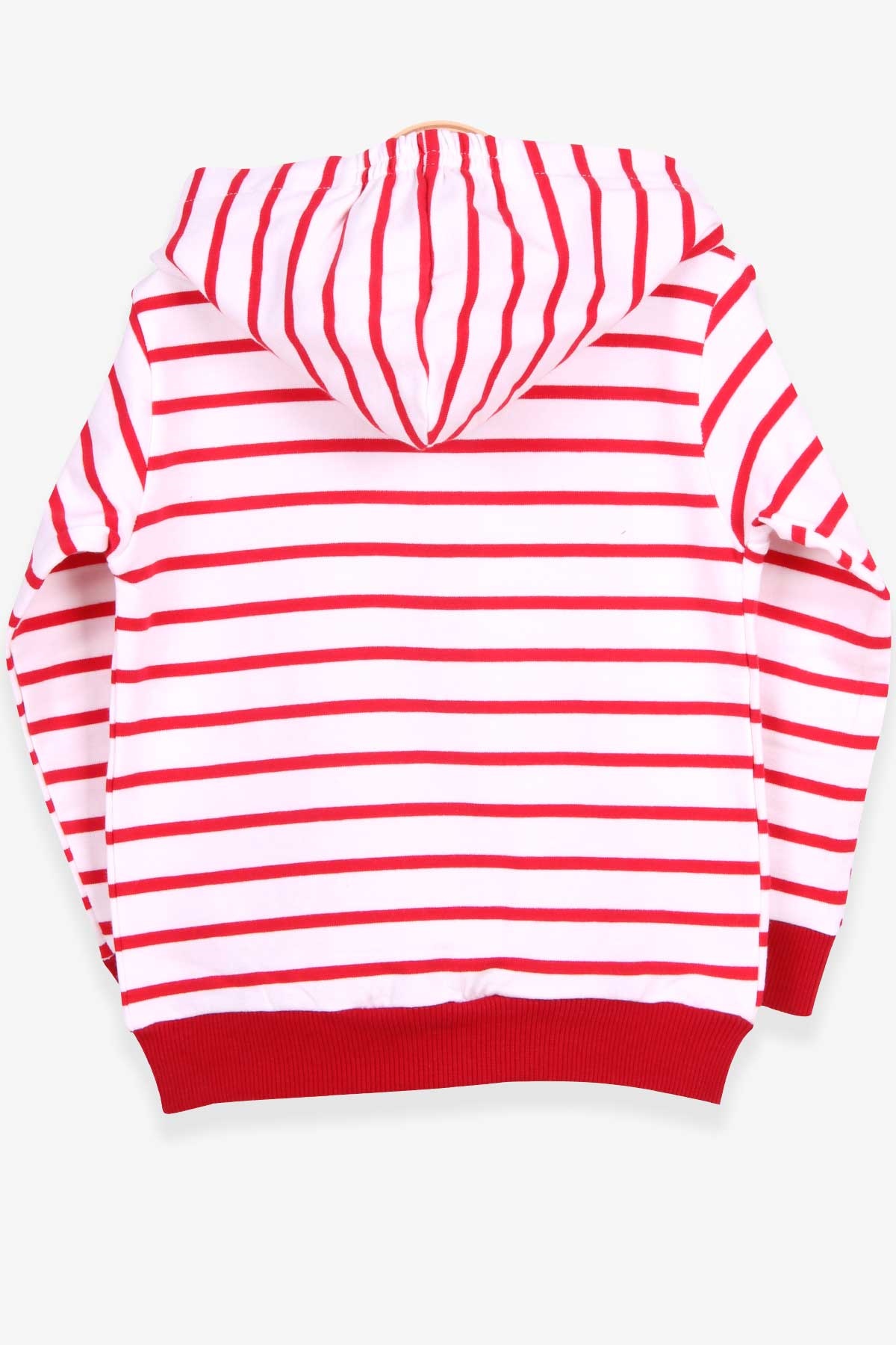 Breeze Erkek Bebek Hırka Çizgili Aslan Nakışlı Beyaz (9 Ay-3 Yaş)