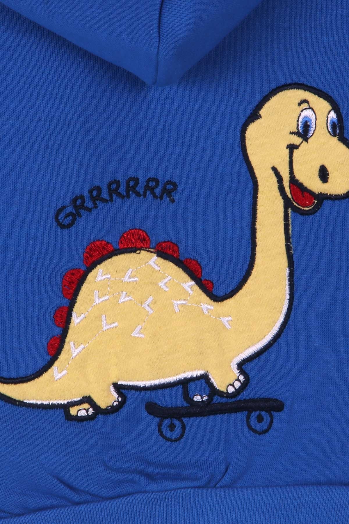Breeze Erkek Bebek Hırka Dinozorlu Saks Mavisi (9 Ay-3 Yaş)
