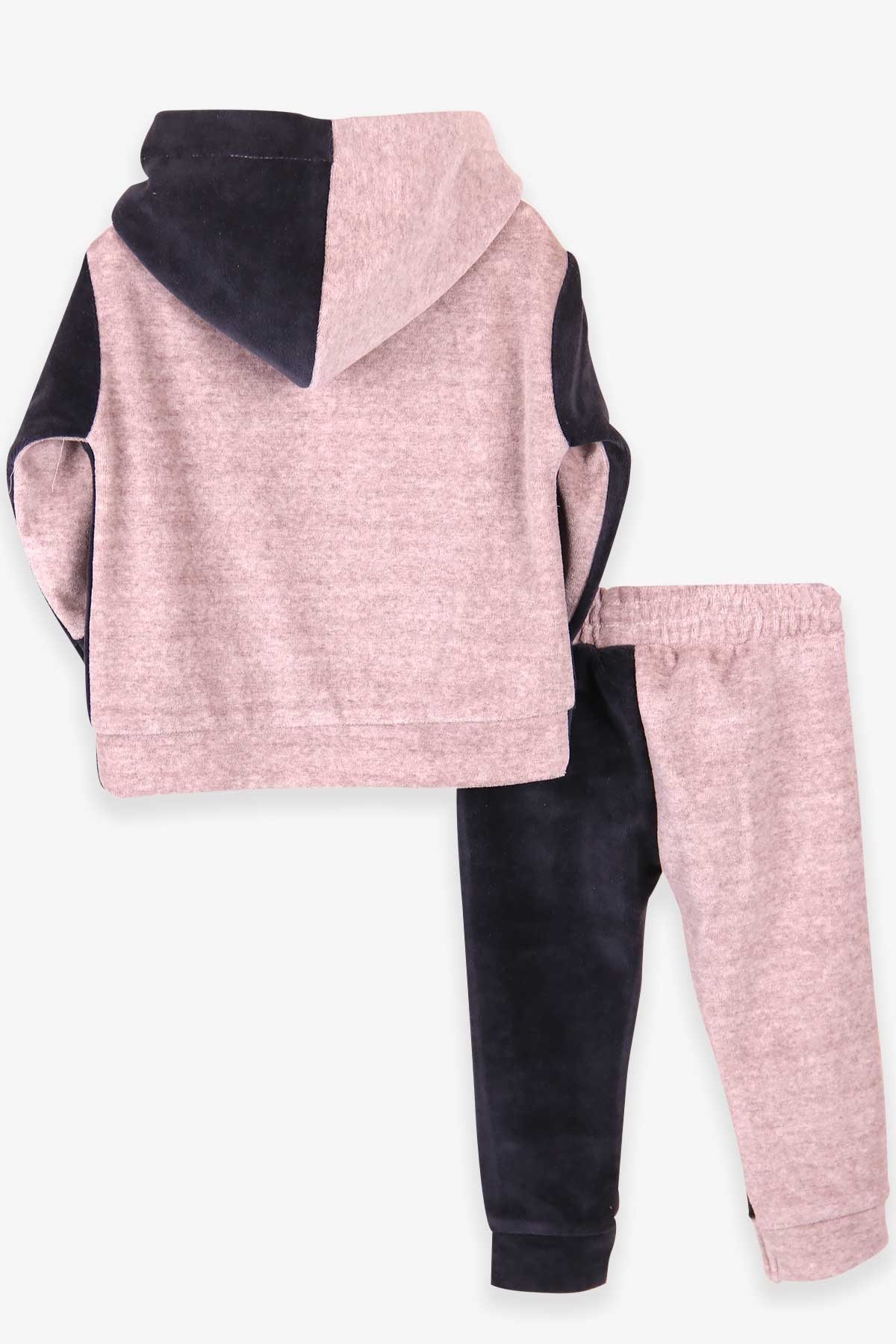 Breeze Erkek Bebek Kadife Eşofman Takımı Nakışlı Lacivert (6 Ay-2 Yaş)