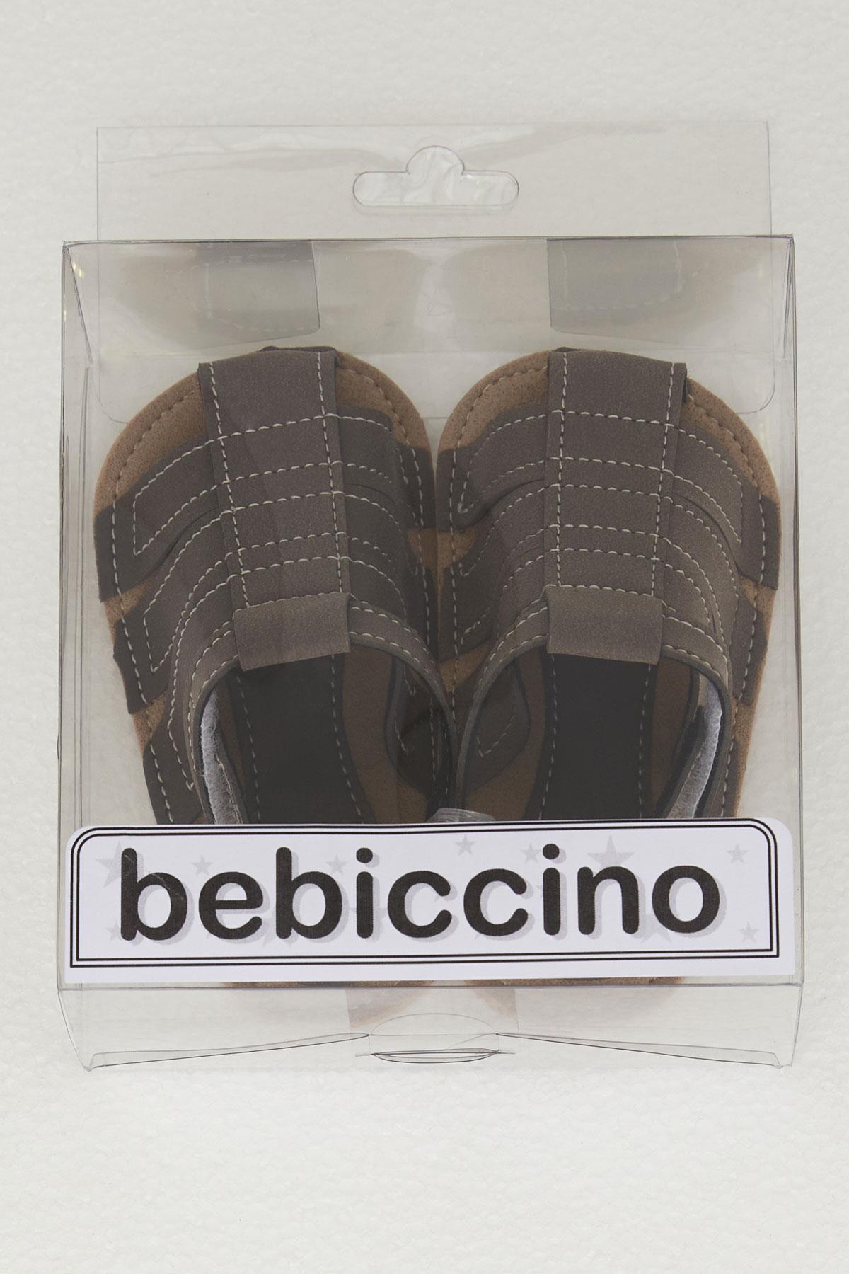 Breeze Erkek Bebek Nubuk Sandalet Cırtlı Kahverengi (18 Numara-19 Numara)