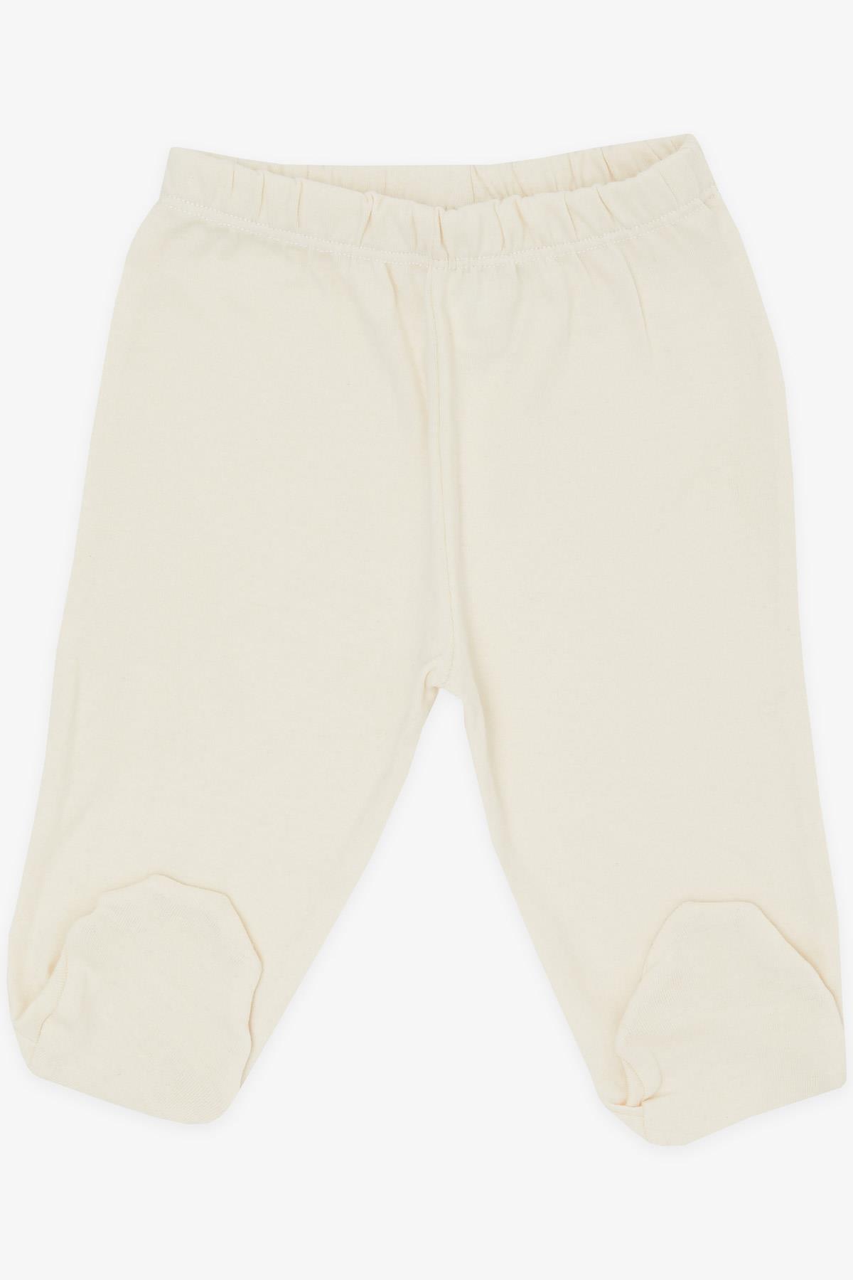 Breeze Erkek Bebek Patikli Alt Basic Krem (0-3 Ay-)