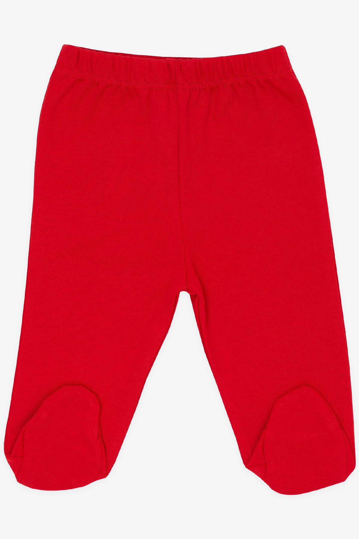 Breeze Erkek Bebek Patikli Alt Basic Kırmızı (0-3 Ay-)