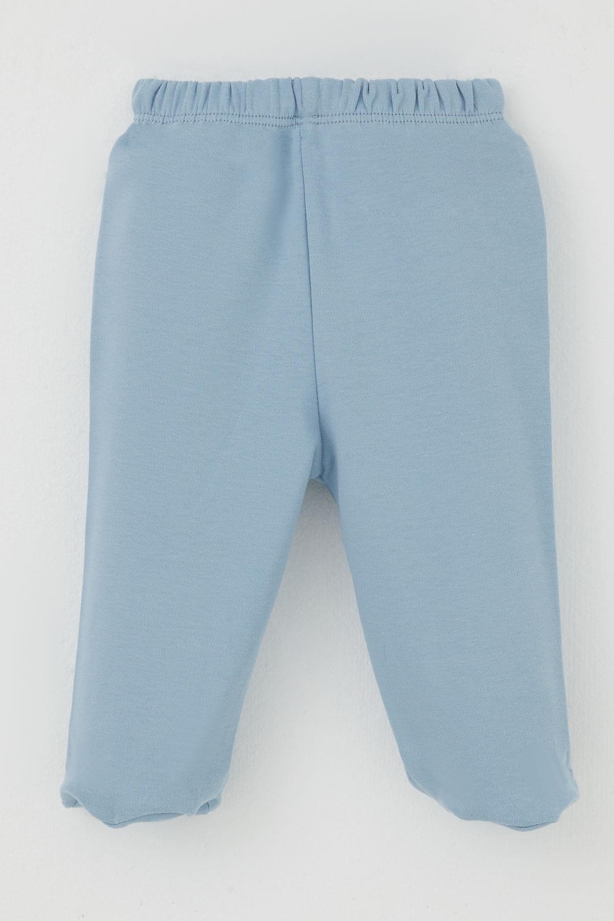 Breeze Erkek Bebek Patikli Alt Basic Mavi (0-3 Ay)