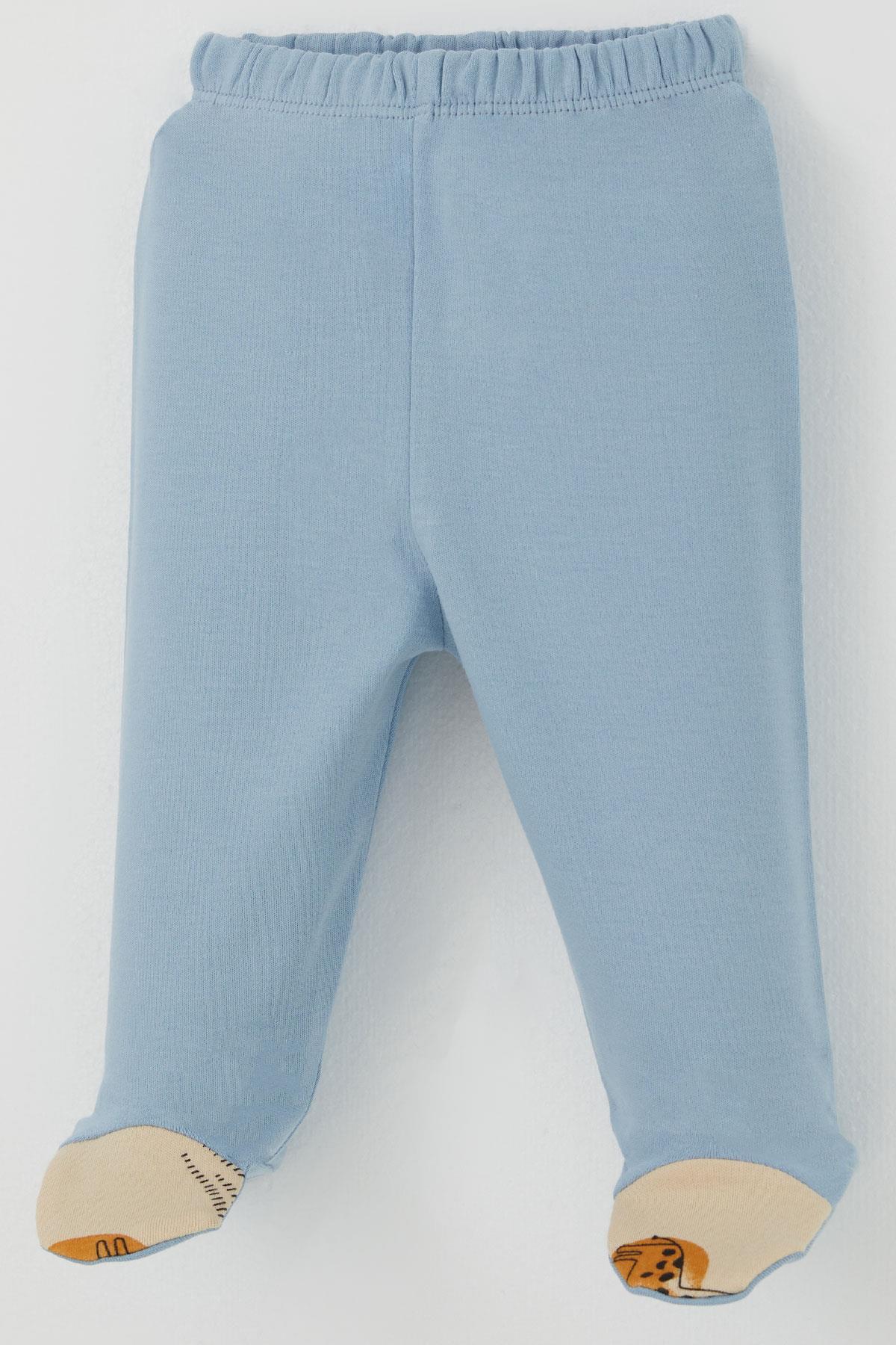 Breeze Erkek Bebek Patikli Alt Basic Mavi (0-3 Ay)