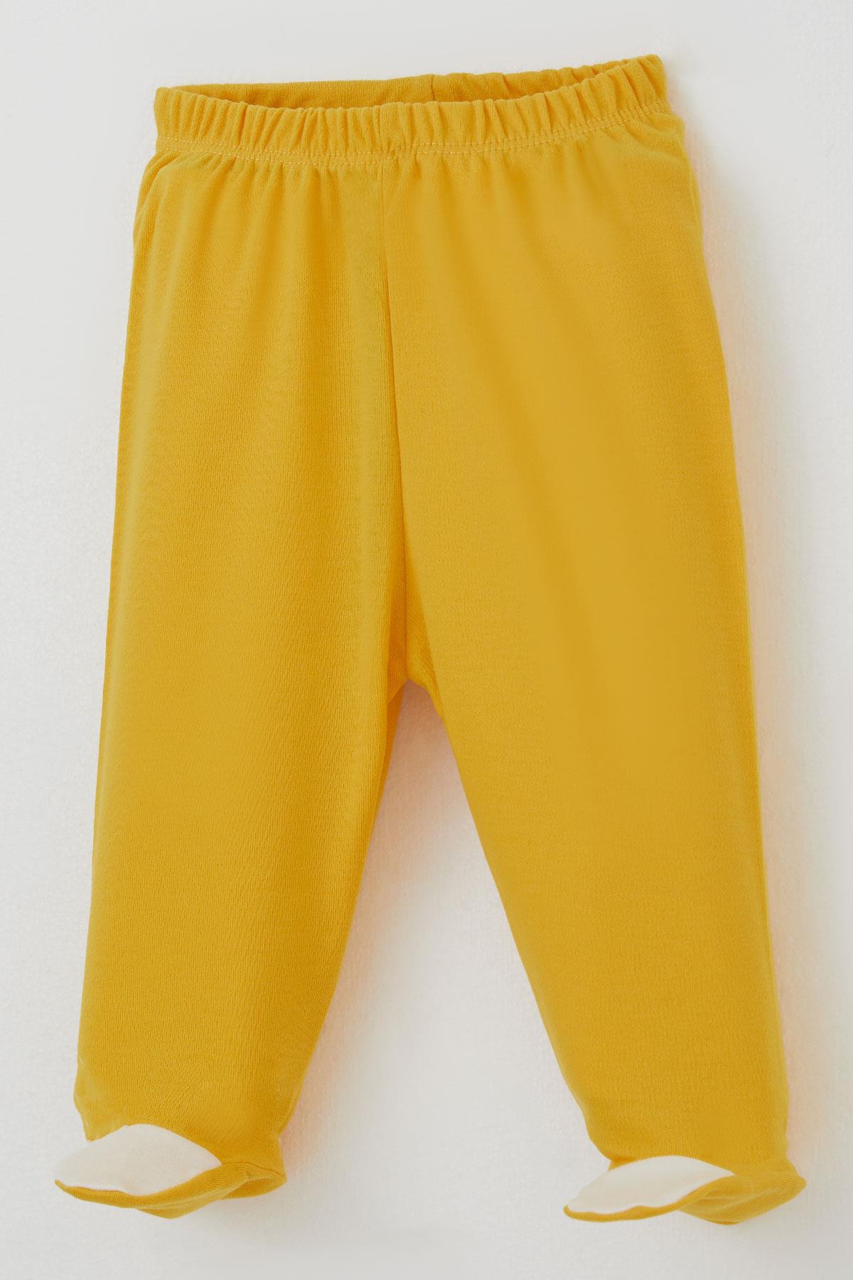 Breeze Erkek Bebek Patikli Alt Basic Sarı (0-3 Ay)