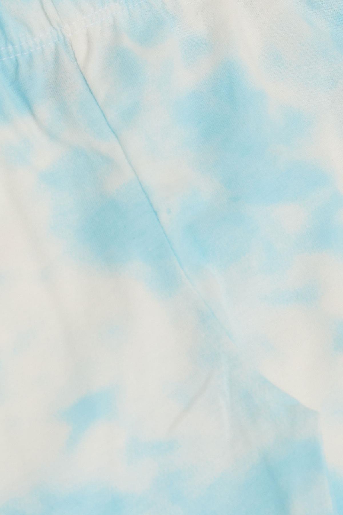 Breeze Erkek Bebek Patikli Alt Batik Desenli Açık Mavi (6 Ay)