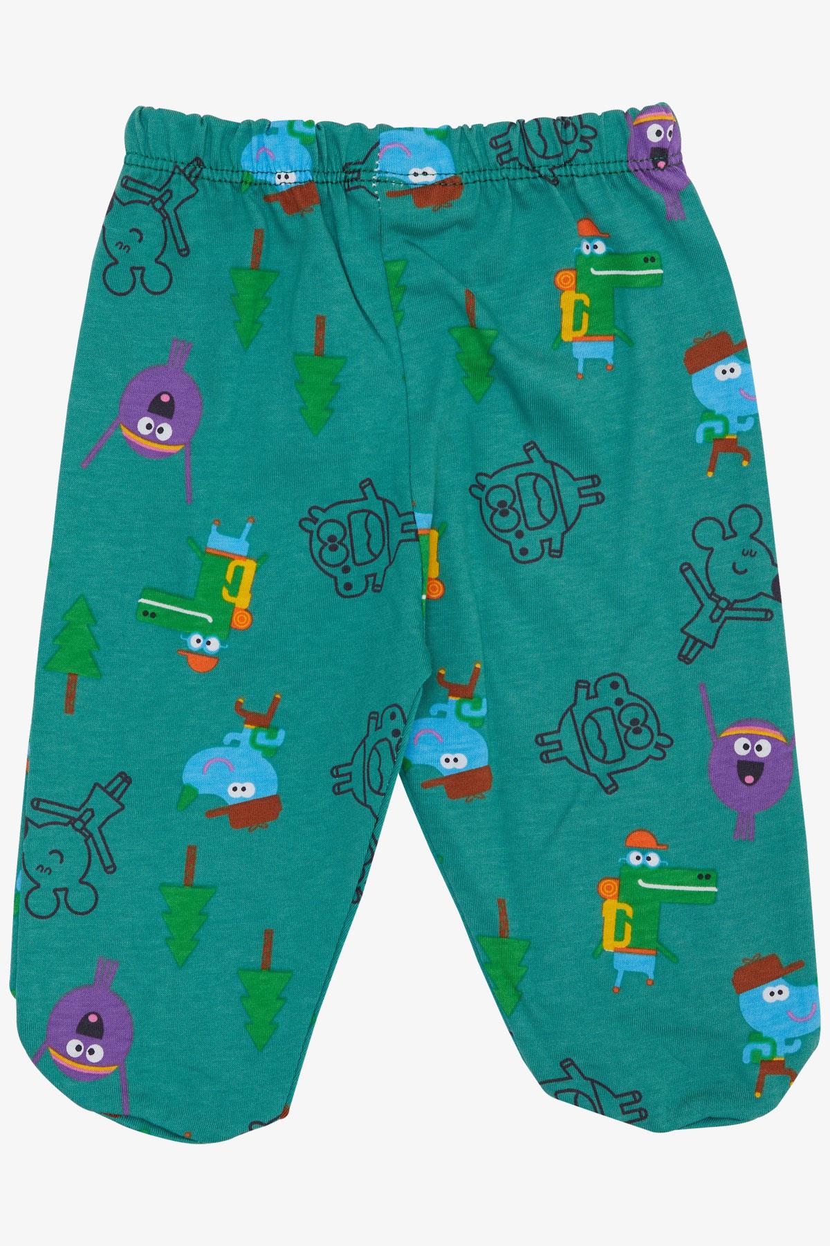 Breeze Erkek Bebek Patikli Alt Hayvancık Desenli Yeşil (6 Ay)