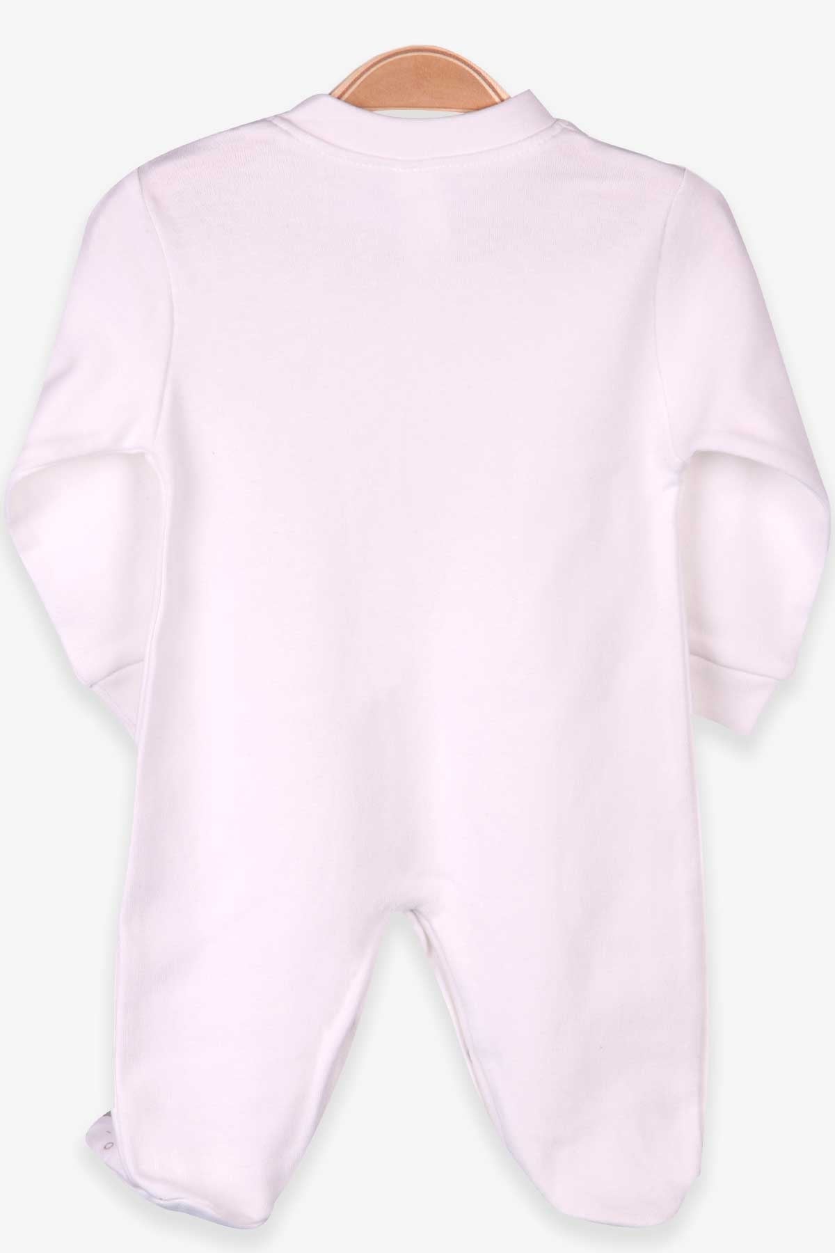 Breeze Erkek Bebek Patikli Tulum Ayıcıklı Şapkalı Set Ekru (0-3 Ay-4 Ay)