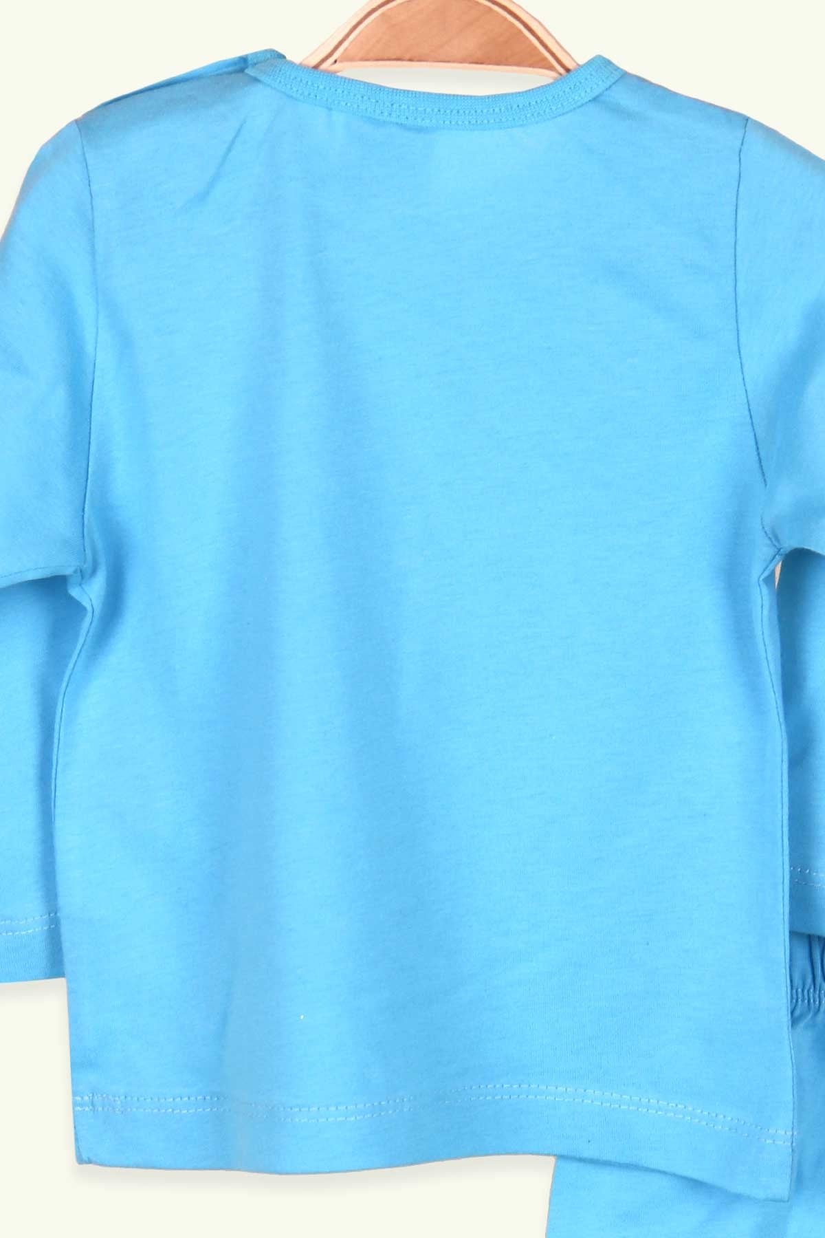 Breeze Erkek Bebek Pijama Takımı Basic Açık Mavi (9 Ay-3 Yaş)