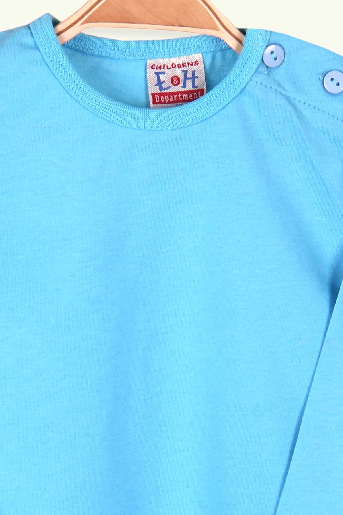 Breeze Erkek Bebek Pijama Takımı Basic Açık Mavi (9 Ay-3 Yaş)