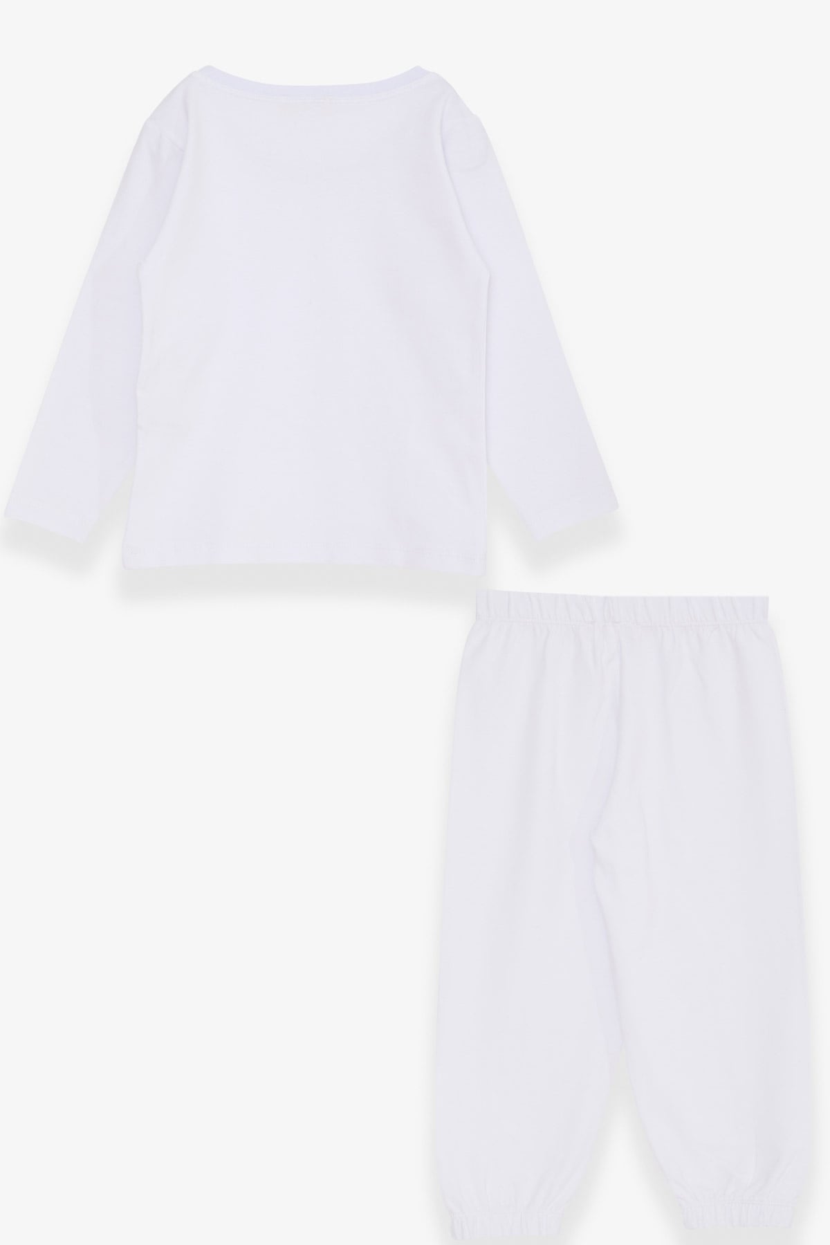 Breeze Erkek Bebek Pijama Takımı Basic Beyaz (9 Ay-3 Yaş)