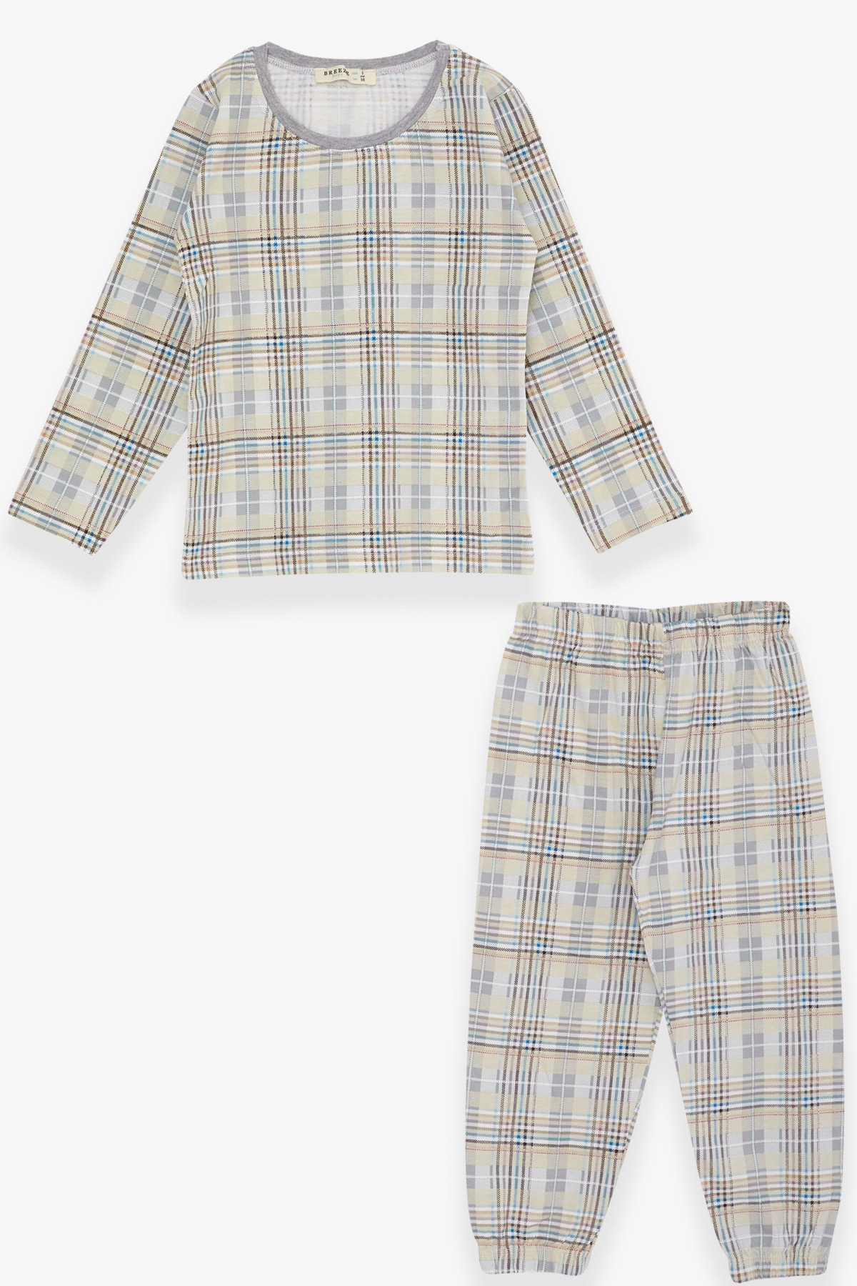 Breeze Erkek Bebek Pijama Takımı Desenli Bej (9 Ay-3 Yaş)