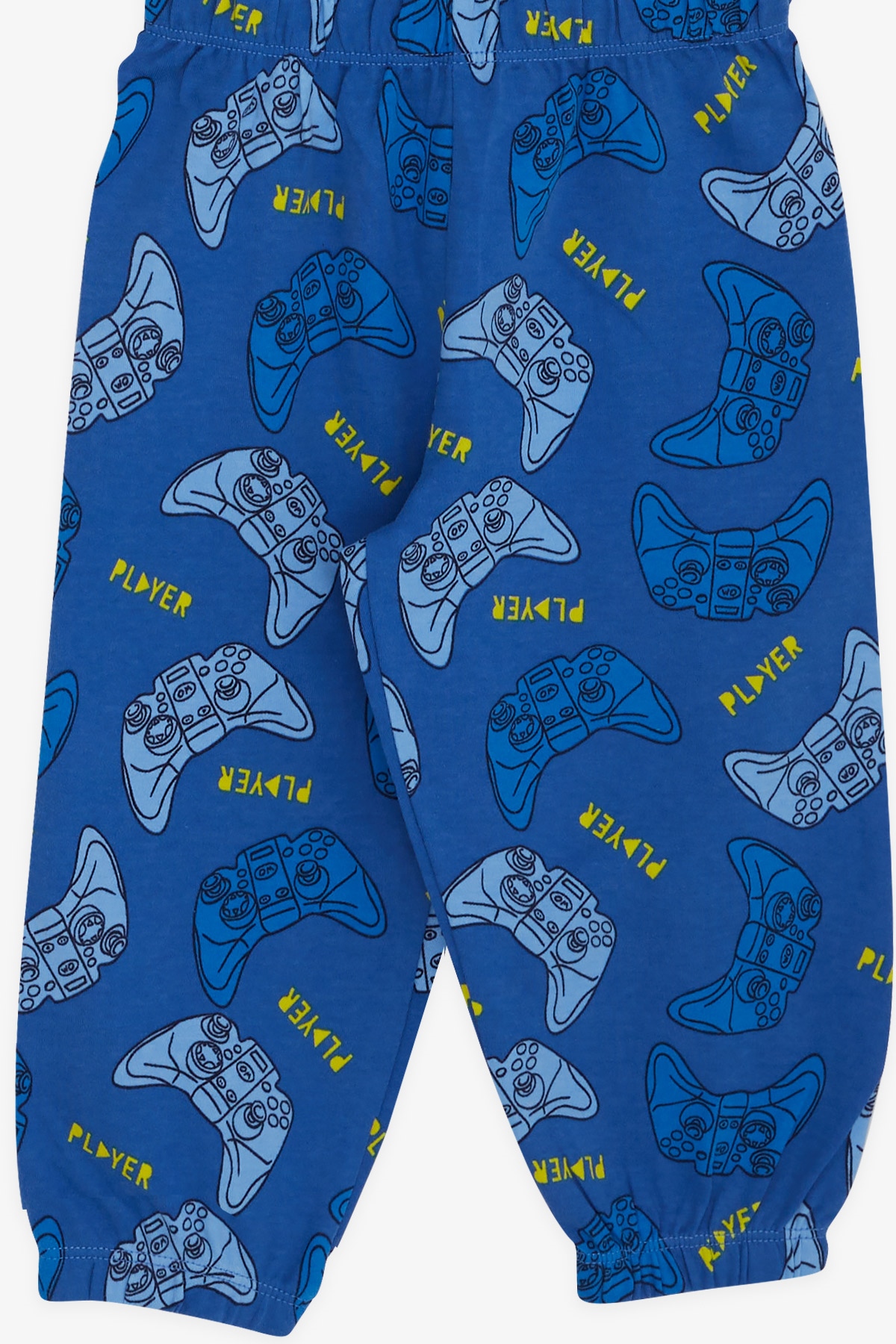 Breeze Erkek Bebek Pijama Takımı Desenli Saks Mavisi (9 Ay-1.5 Yaş)