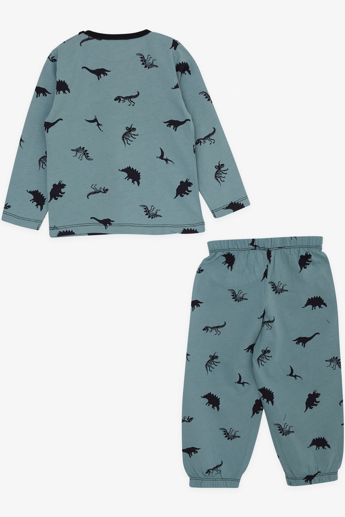 Breeze Erkek Bebek Pijama Takımı Dinozorlar Alemi Mint Yeşili (9 Ay-3 Yaş)